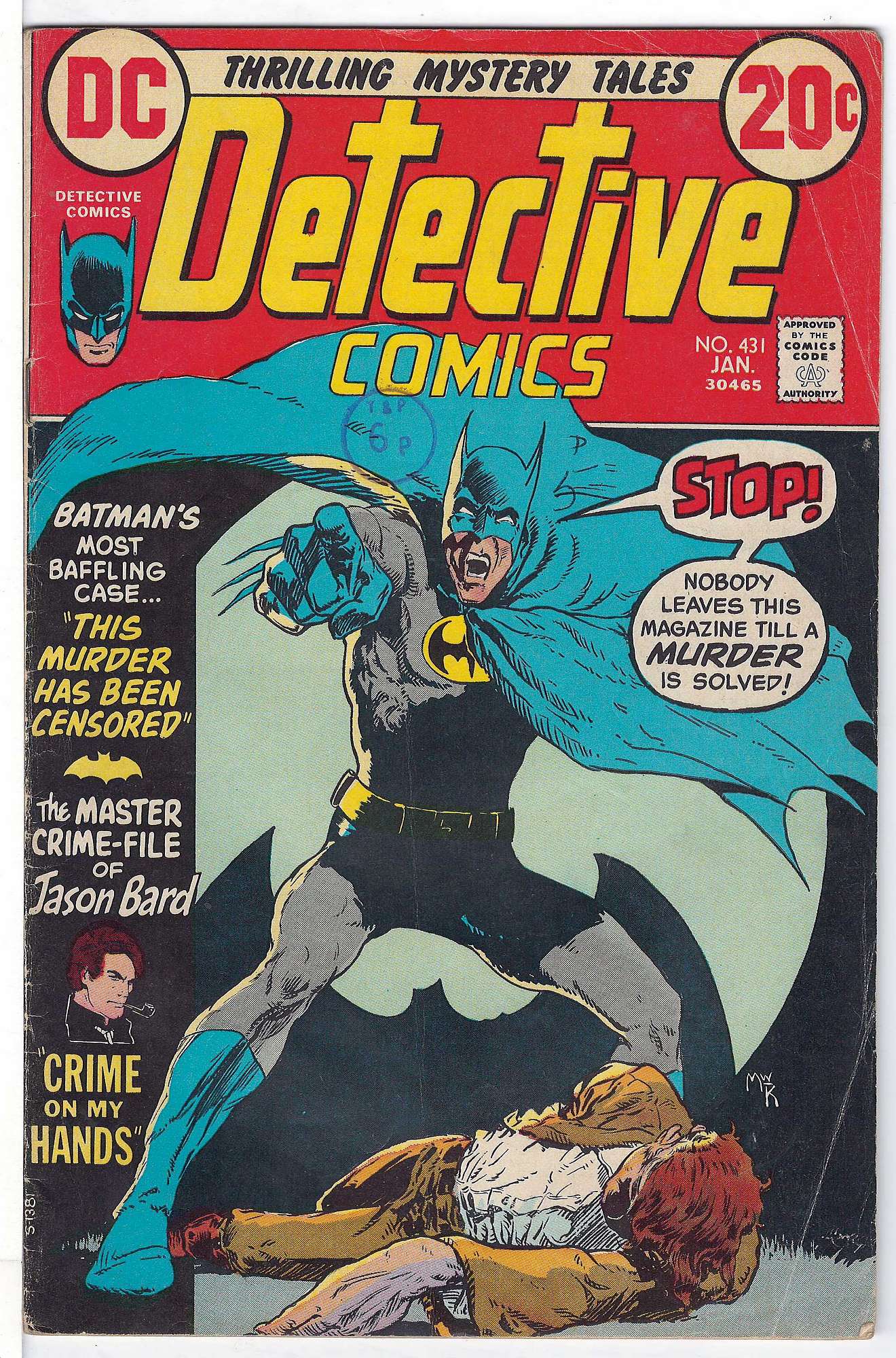 Cover of Detective Comics #431. One of 250,000 Vintage American Comics on sale from Krypton!