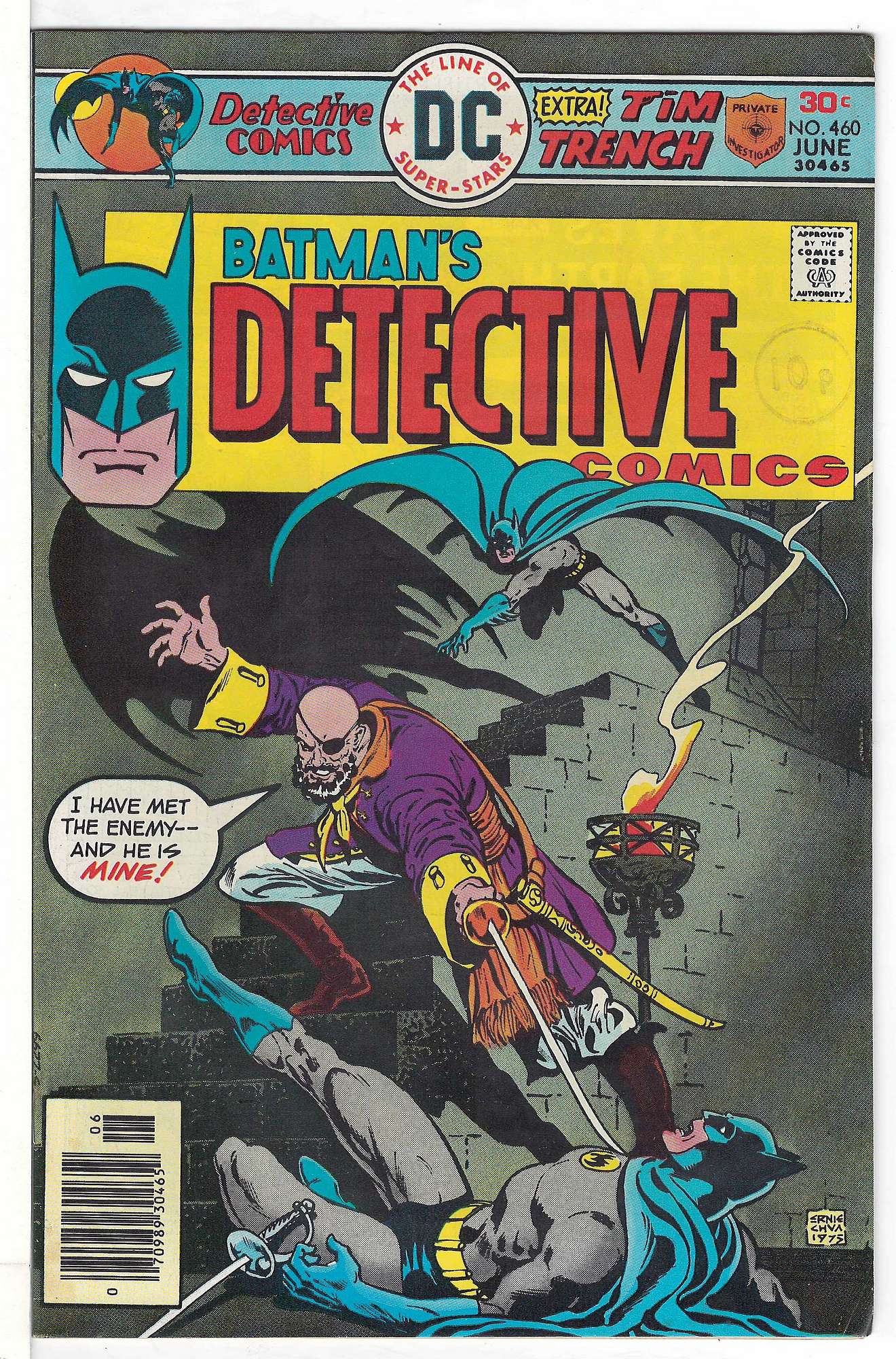 Cover of Detective Comics #460. One of 250,000 Vintage American Comics on sale from Krypton!