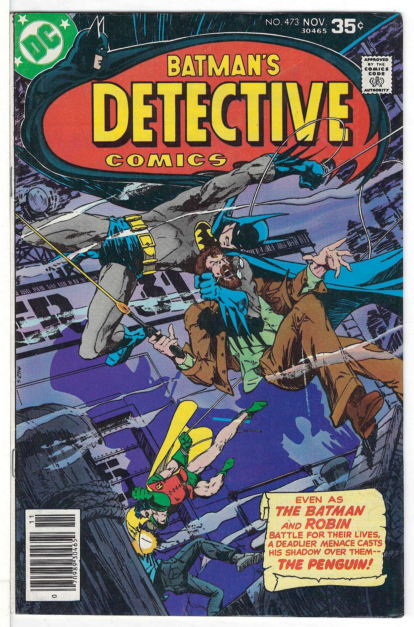 Cover of Detective Comics #473. One of 250,000 Vintage American Comics on sale from Krypton!