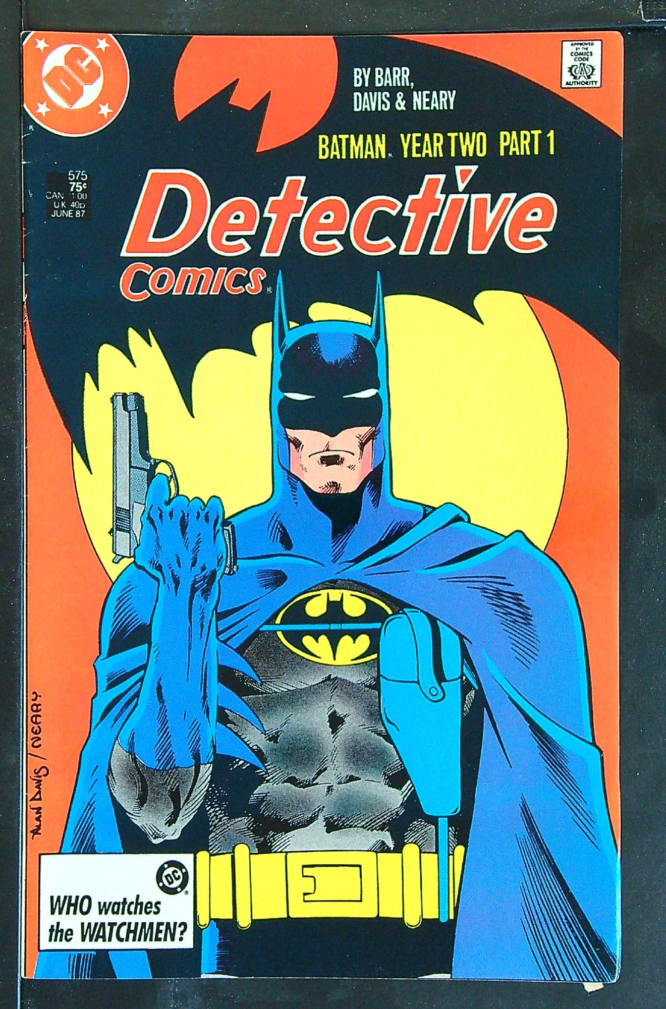 Cover of Detective Comics #575. One of 250,000 Vintage American Comics on sale from Krypton!