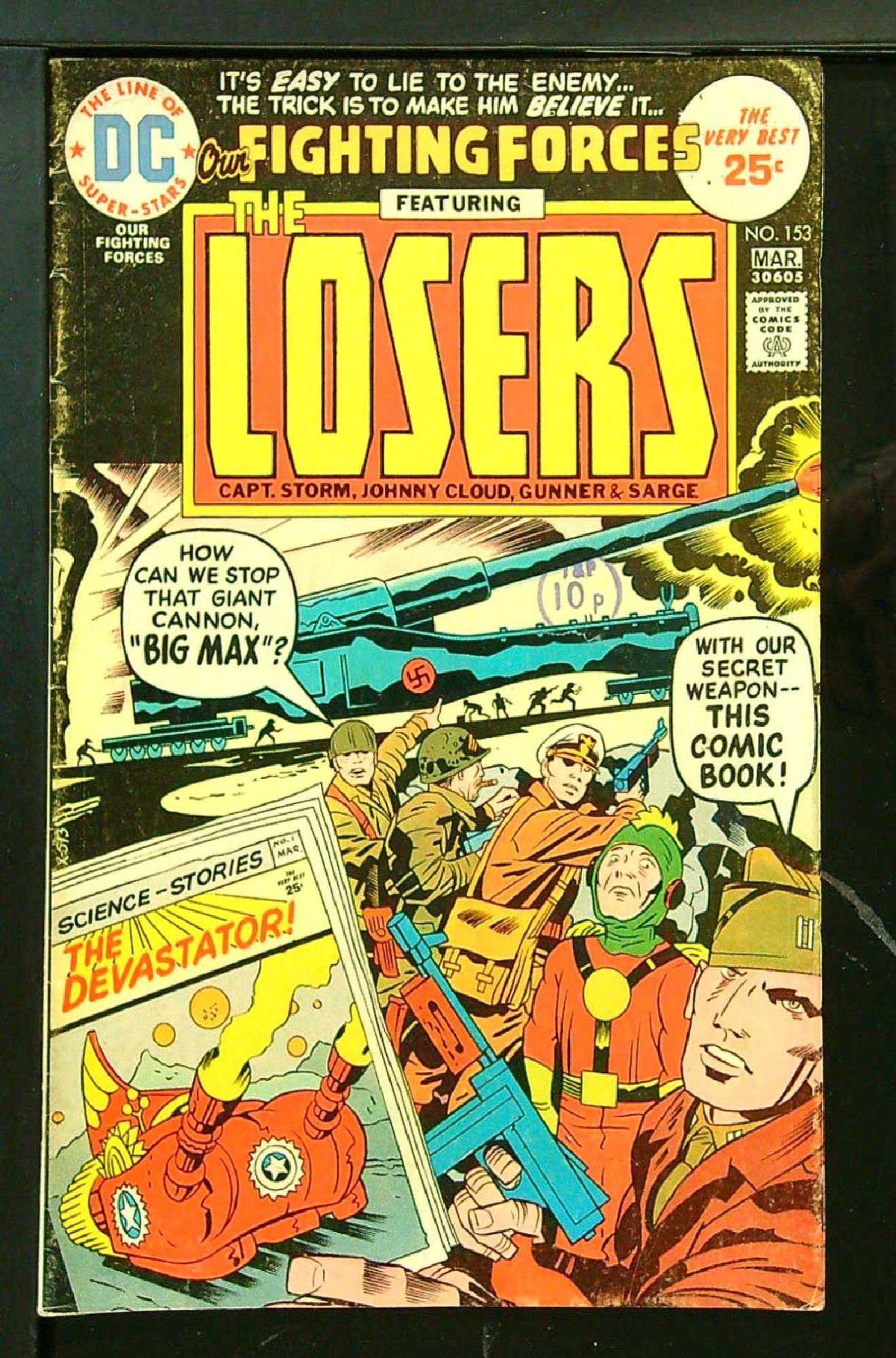 Cover of Our Fighting Forces #153. One of 250,000 Vintage American Comics on sale from Krypton!