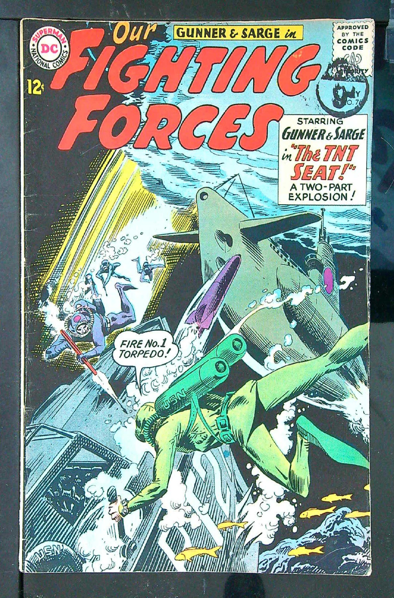 Cover of Our Fighting Forces #76. One of 250,000 Vintage American Comics on sale from Krypton!