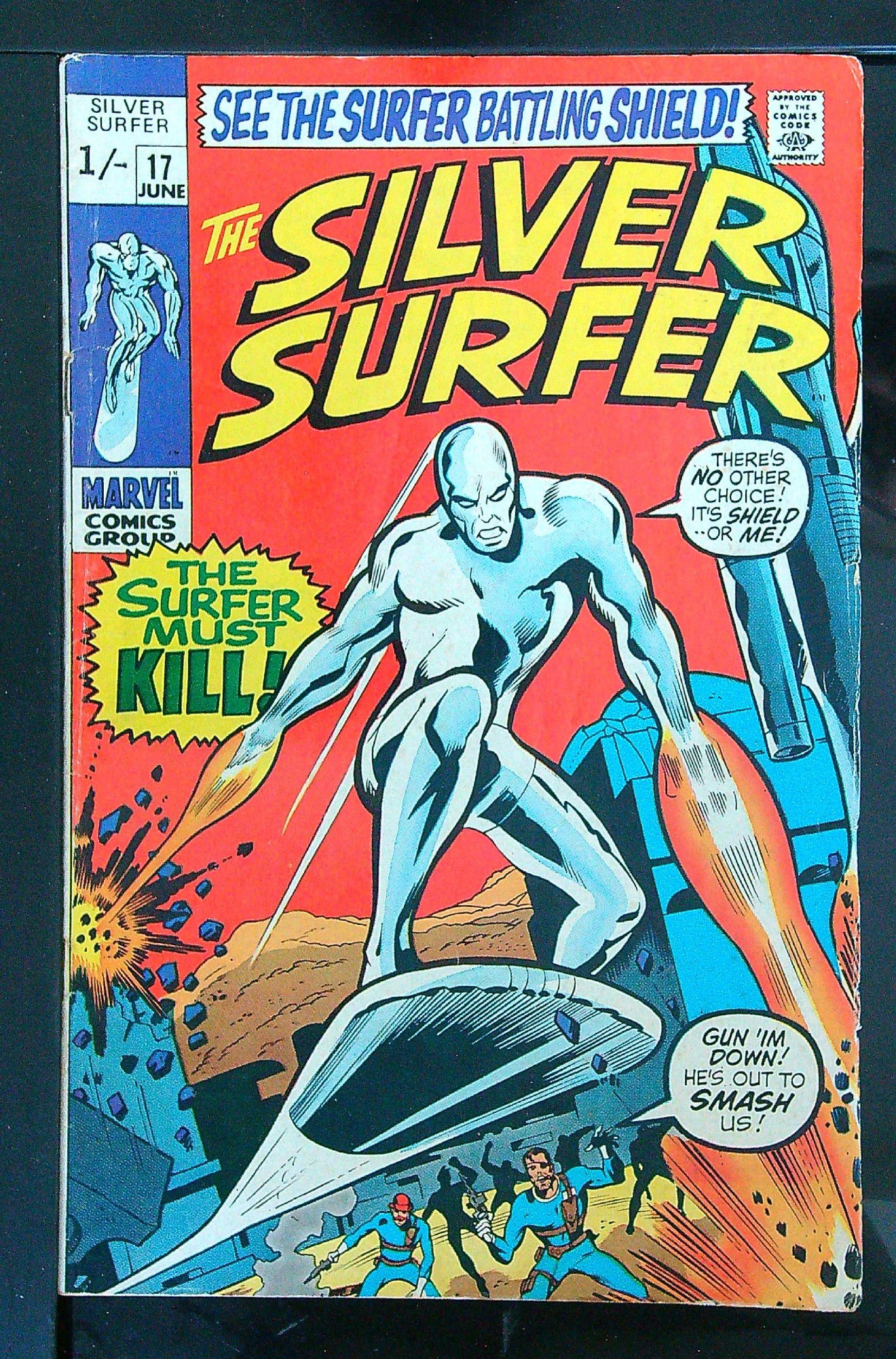 Cover of Silver Surfer (Vol 1) #17. One of 250,000 Vintage American Comics on sale from Krypton!