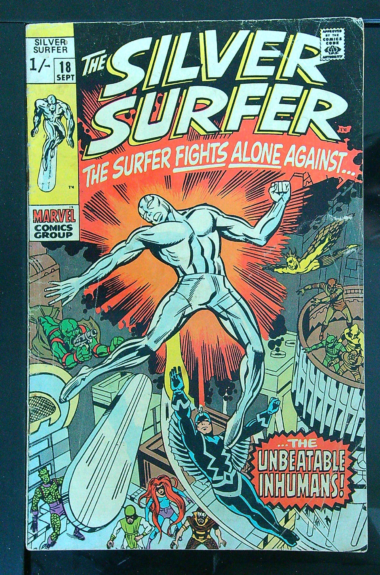 Cover of Silver Surfer (Vol 1) #18. One of 250,000 Vintage American Comics on sale from Krypton!