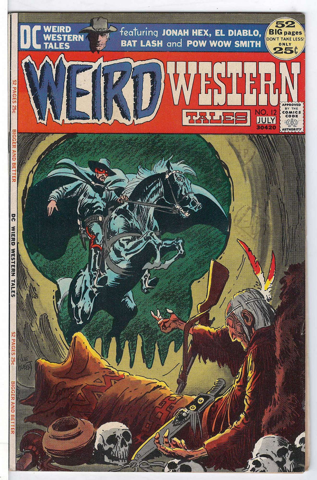 3rd Appearance of Jonah Hex<br>ACTUAL SCAN OF COMIC!<br>Stamps on Cover - See Scan Cover of Weird Western Tales (Vol 1) #12. One of 250,000 Vintage American Comics on sale from Krypton!