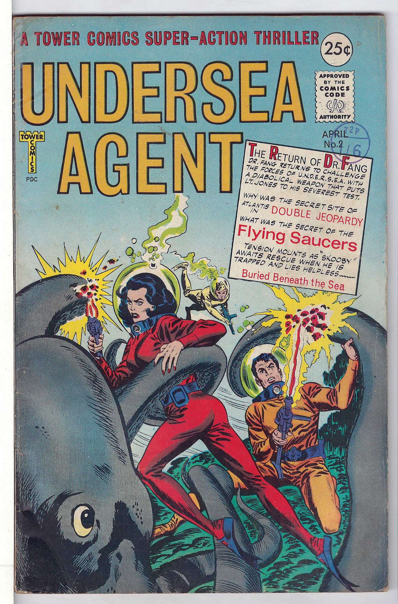 Cover of Undersea Agent (Vol 1) (1966-1967) #2. One of 250,000 Vintage American Comics on sale from Krypton!