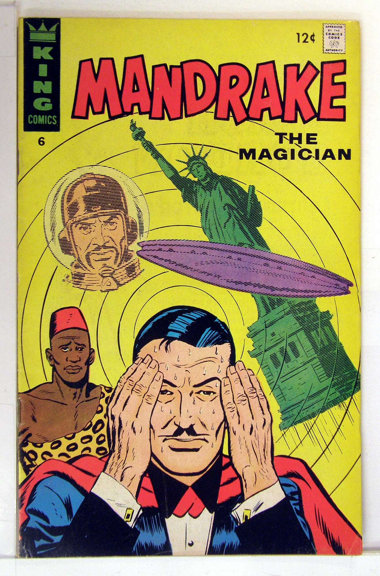 Cover of Mandrake (King Comics) #6. One of 250,000 Vintage American Comics on sale from Krypton!