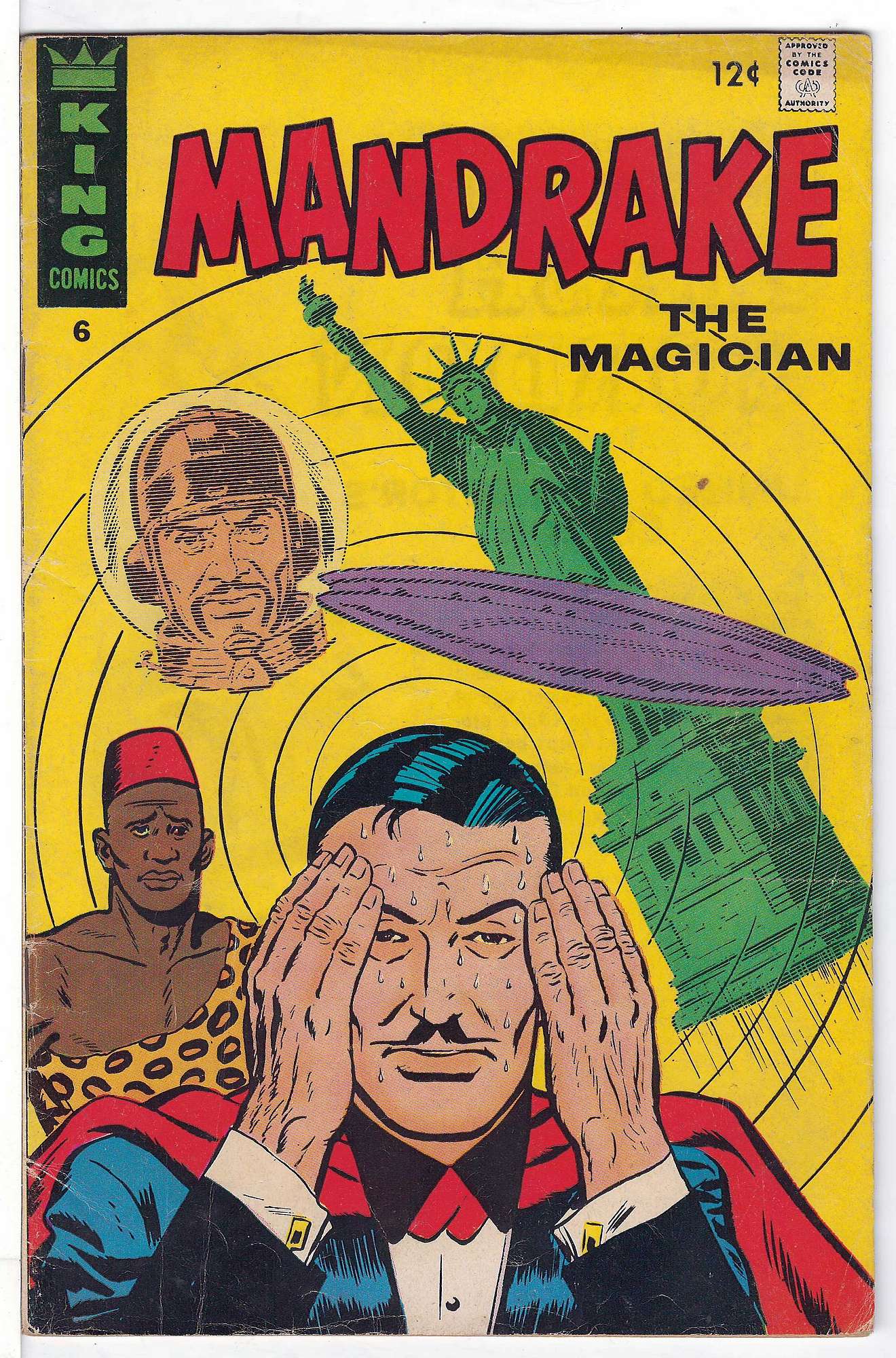 Cover of Mandrake (King Comics) #6. One of 250,000 Vintage American Comics on sale from Krypton!