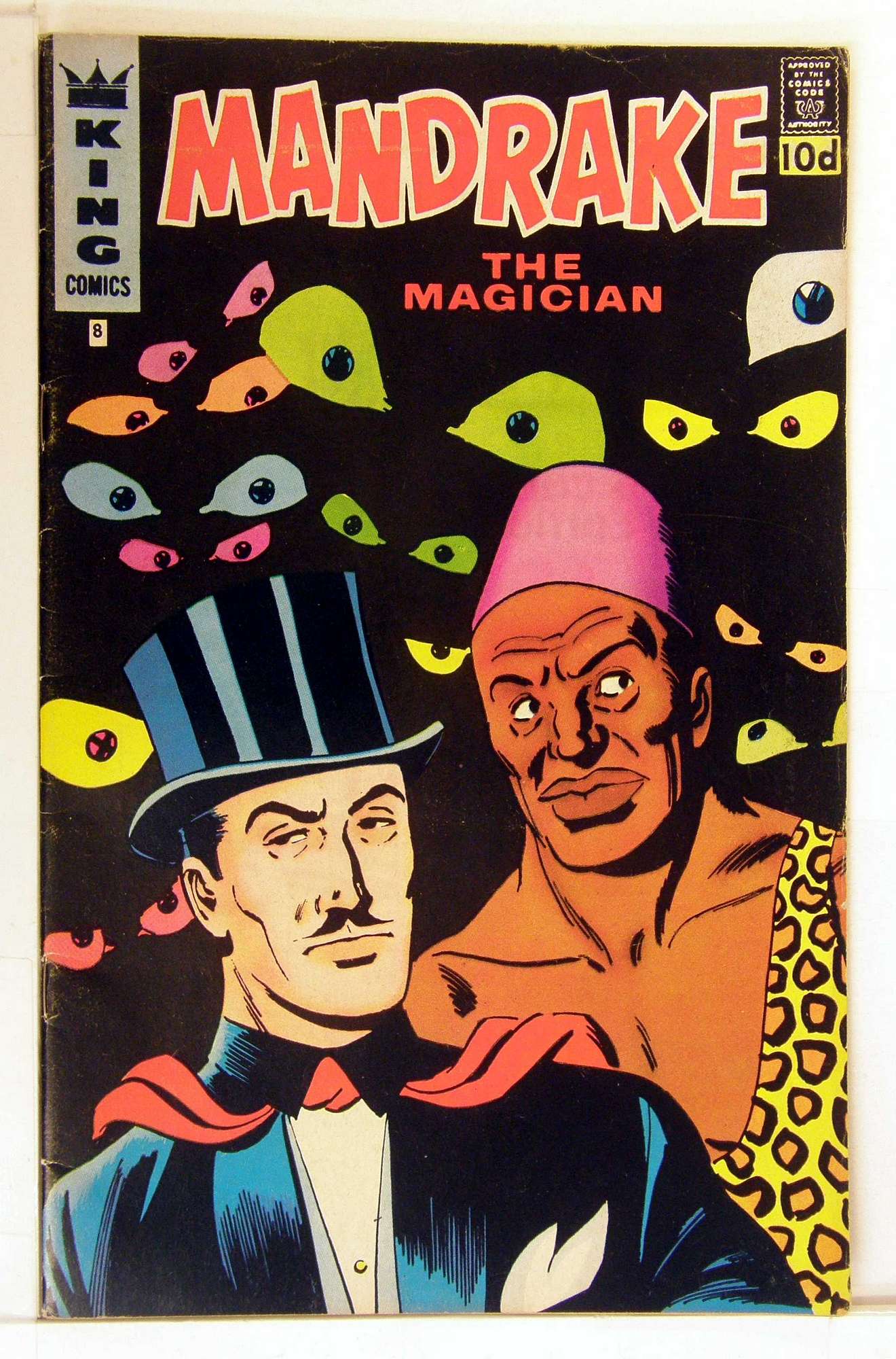 Cover of Mandrake (King Comics) #8. One of 250,000 Vintage American Comics on sale from Krypton!