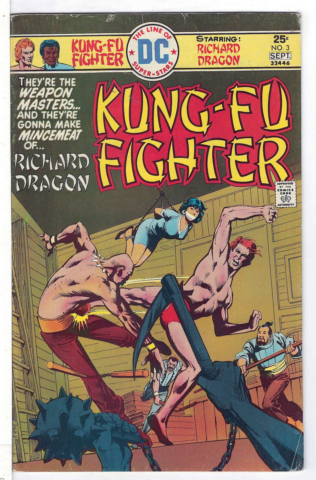 ACTUAL SCAN OF COMIC!<br> Cover of Richard Dragon (Vol 1) Kung-Fu Fighter #3. One of 250,000 Vintage American Comics on sale from Krypton!