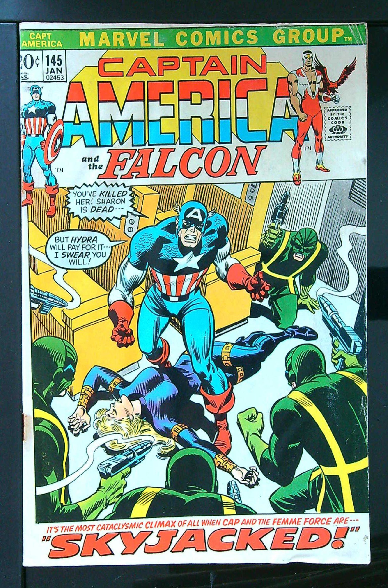 Cover of Captain America (Vol 1) #145. One of 250,000 Vintage American Comics on sale from Krypton!