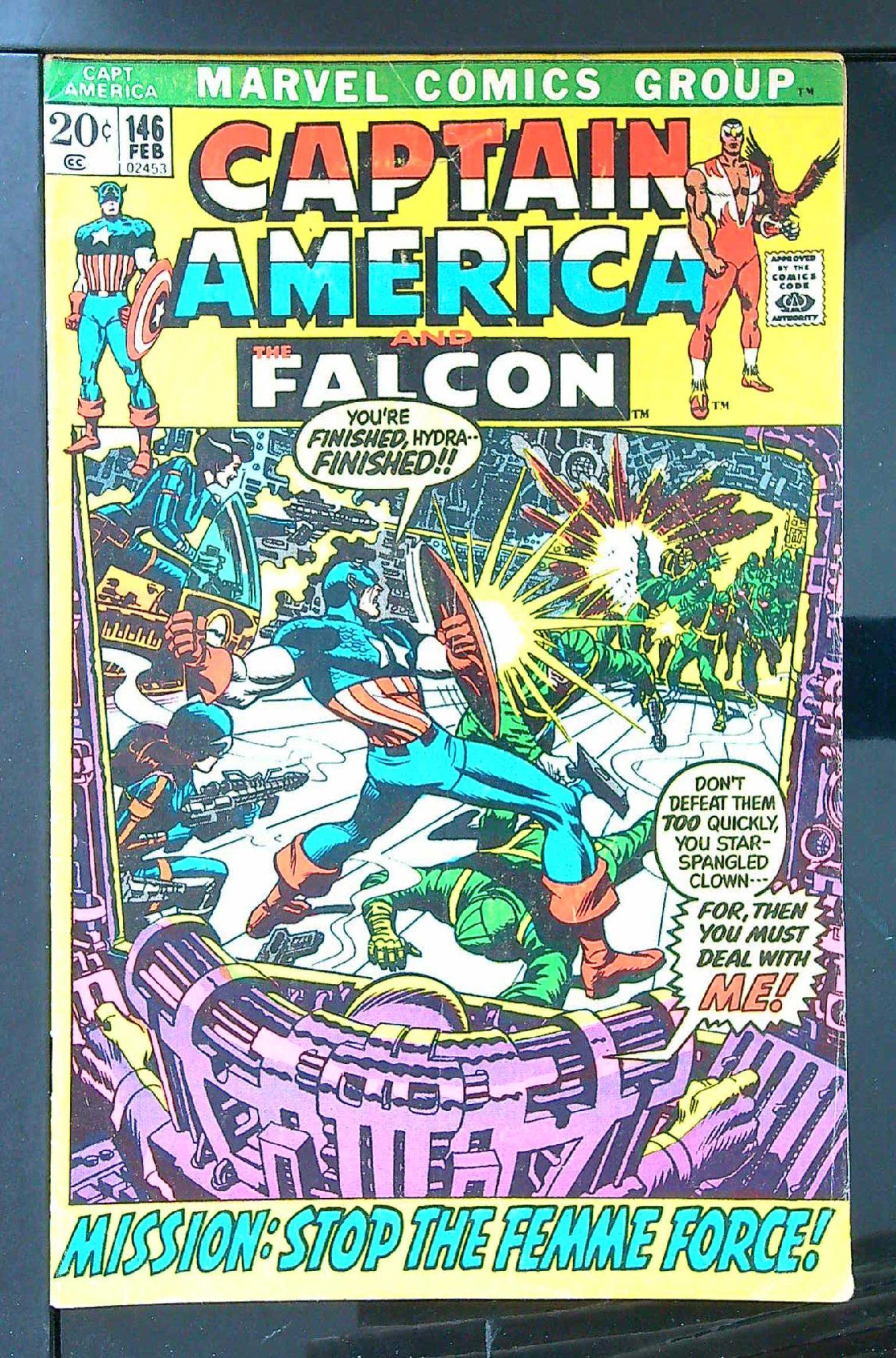 Cover of Captain America (Vol 1) #146. One of 250,000 Vintage American Comics on sale from Krypton!