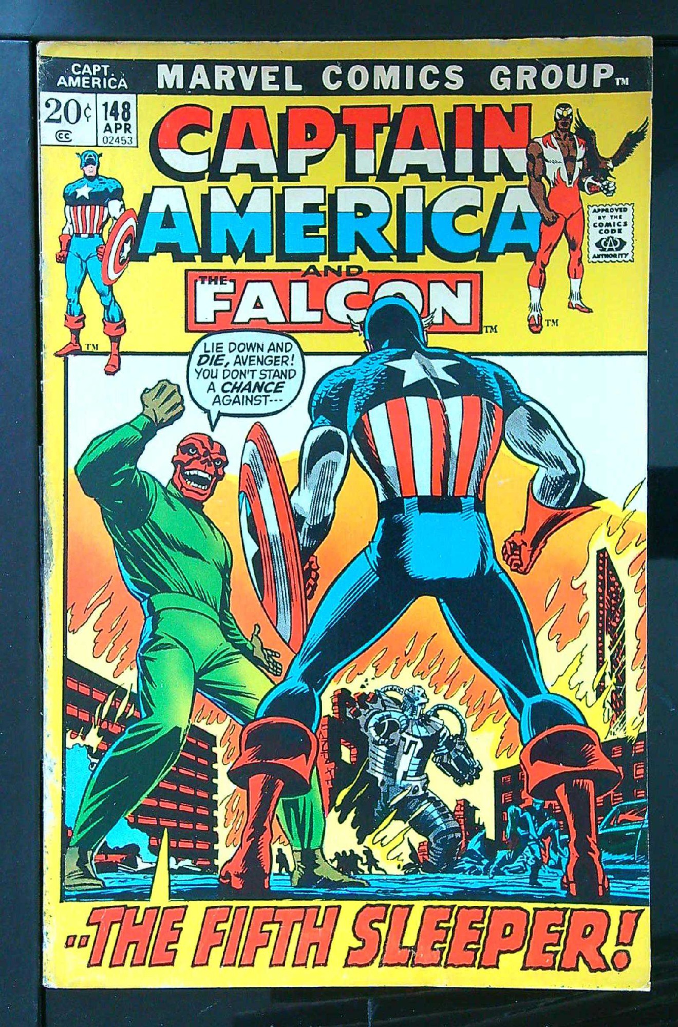 Cover of Captain America (Vol 1) #148. One of 250,000 Vintage American Comics on sale from Krypton!