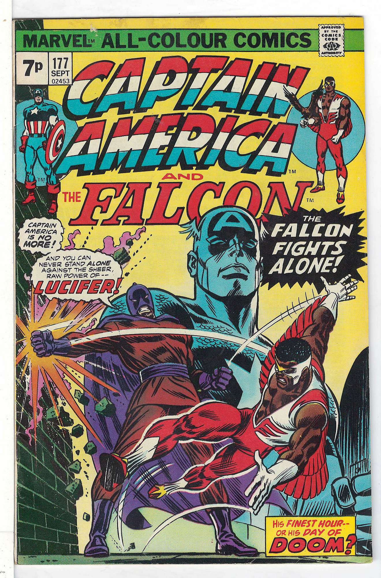 Cover of Captain America (Vol 1) #177. One of 250,000 Vintage American Comics on sale from Krypton!