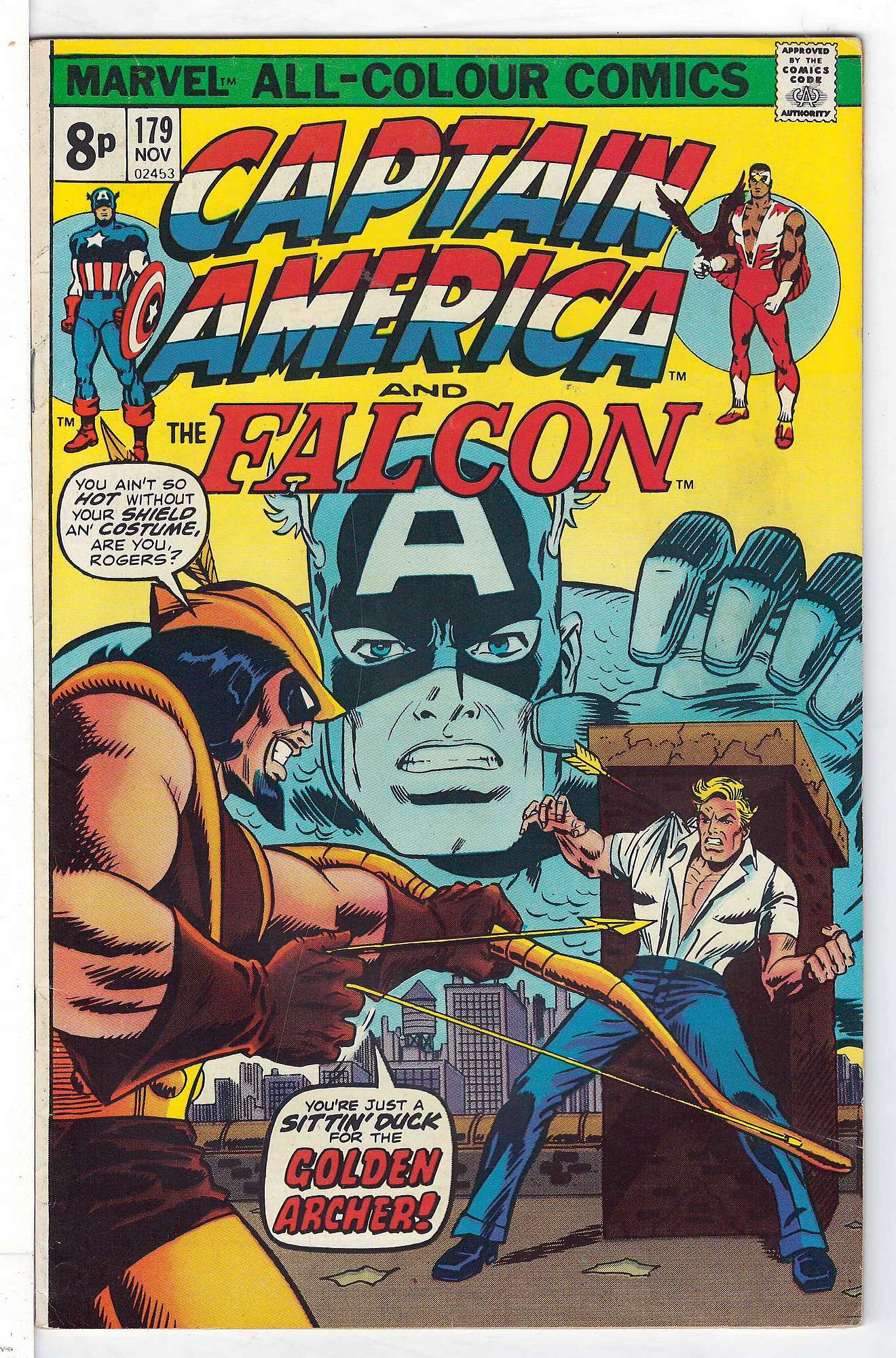 Cover of Captain America (Vol 1) #179. One of 250,000 Vintage American Comics on sale from Krypton!