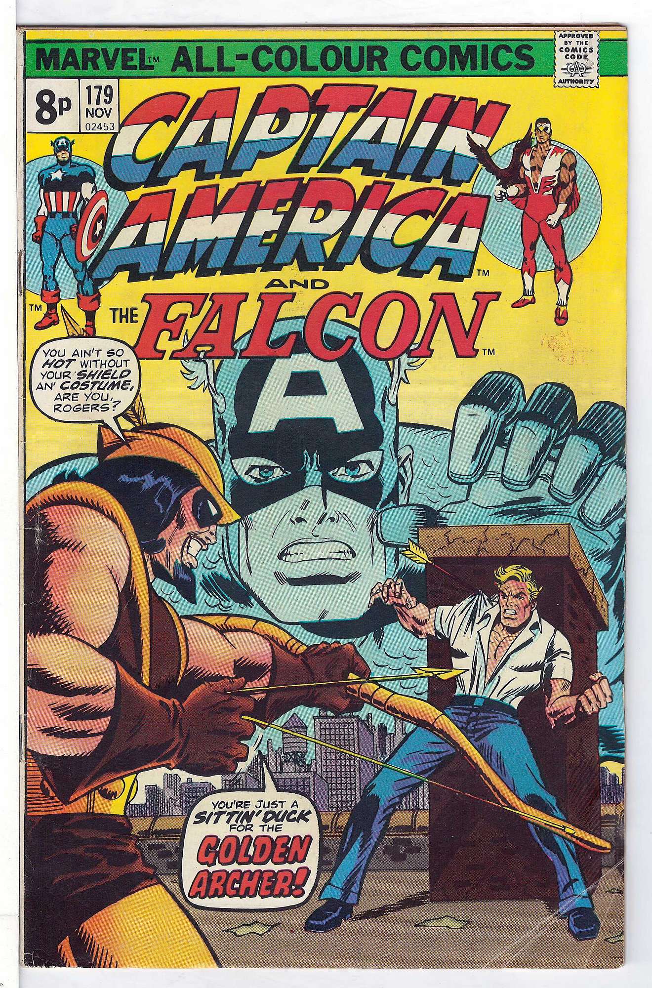 Cover of Captain America (Vol 1) #179. One of 250,000 Vintage American Comics on sale from Krypton!