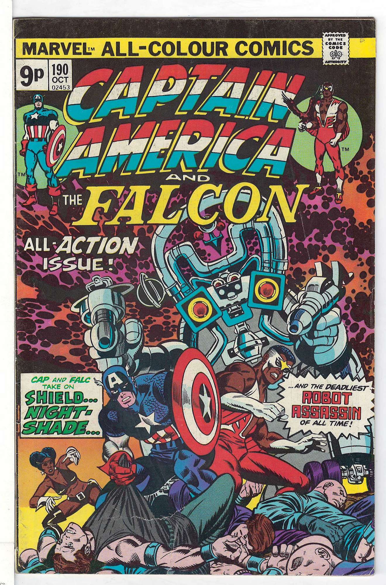 Cover of Captain America (Vol 1) #190. One of 250,000 Vintage American Comics on sale from Krypton!