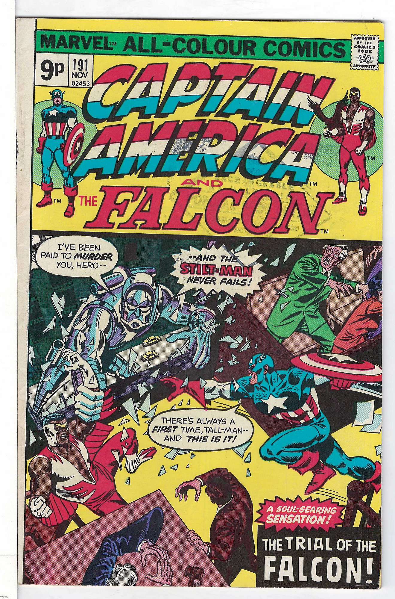 Cover of Captain America (Vol 1) #191. One of 250,000 Vintage American Comics on sale from Krypton!