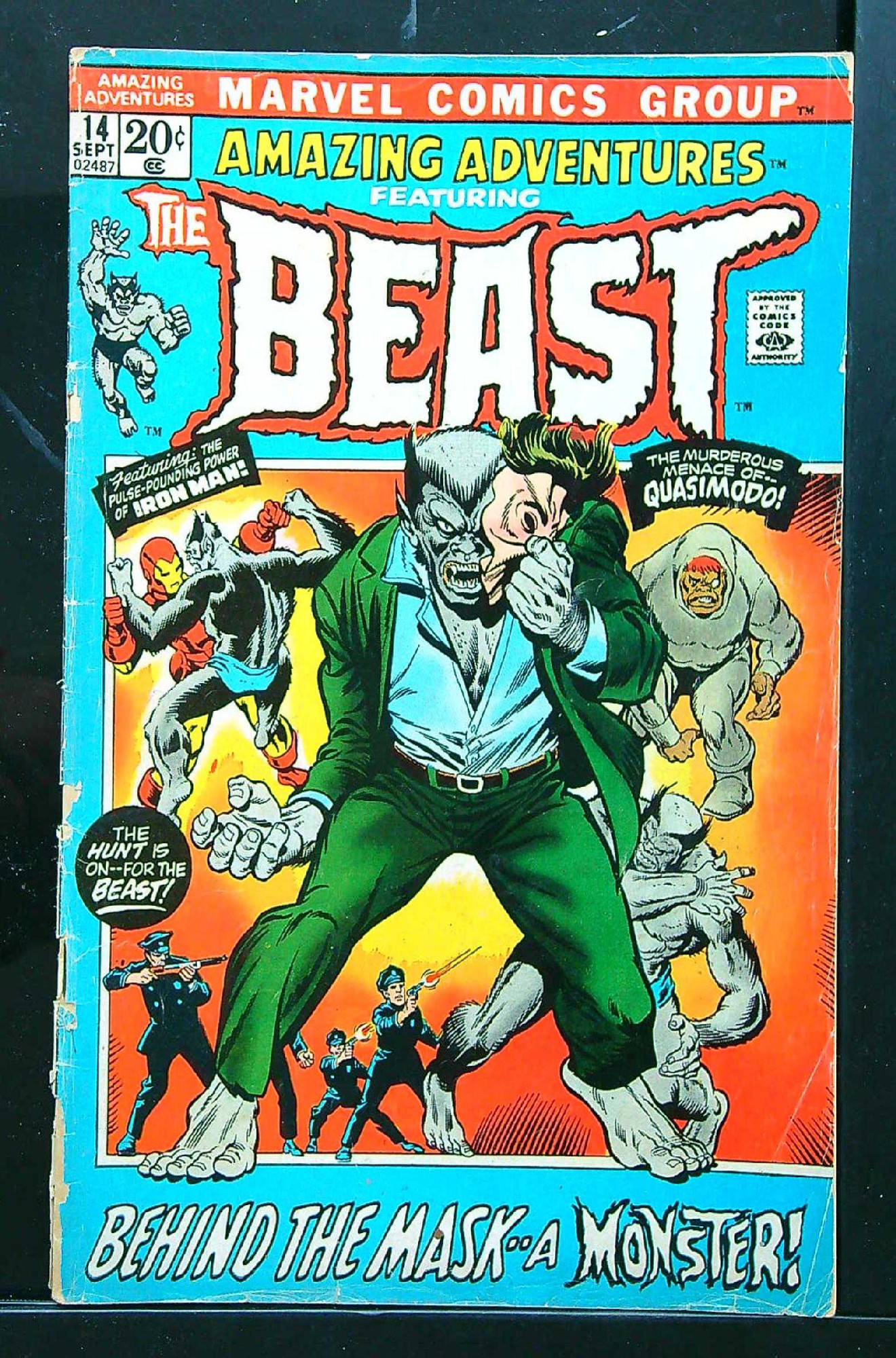 ACTUAL SCAN OF COMIC!<br>Worn Spine - See Scan Cover of Amazing Adventures (Vol 2) #14. One of 250,000 Vintage American Comics on sale from Krypton!