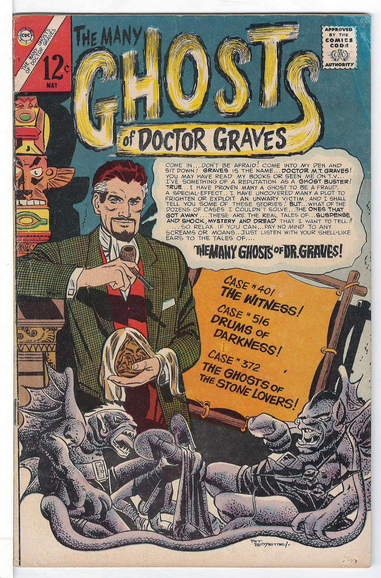 Ditko Art<br>ACTUAL SCAN OF COMIC!<br> Cover of Many Ghosts of Doctor Graves #1. One of 250,000 Vintage American Comics on sale from Krypton!