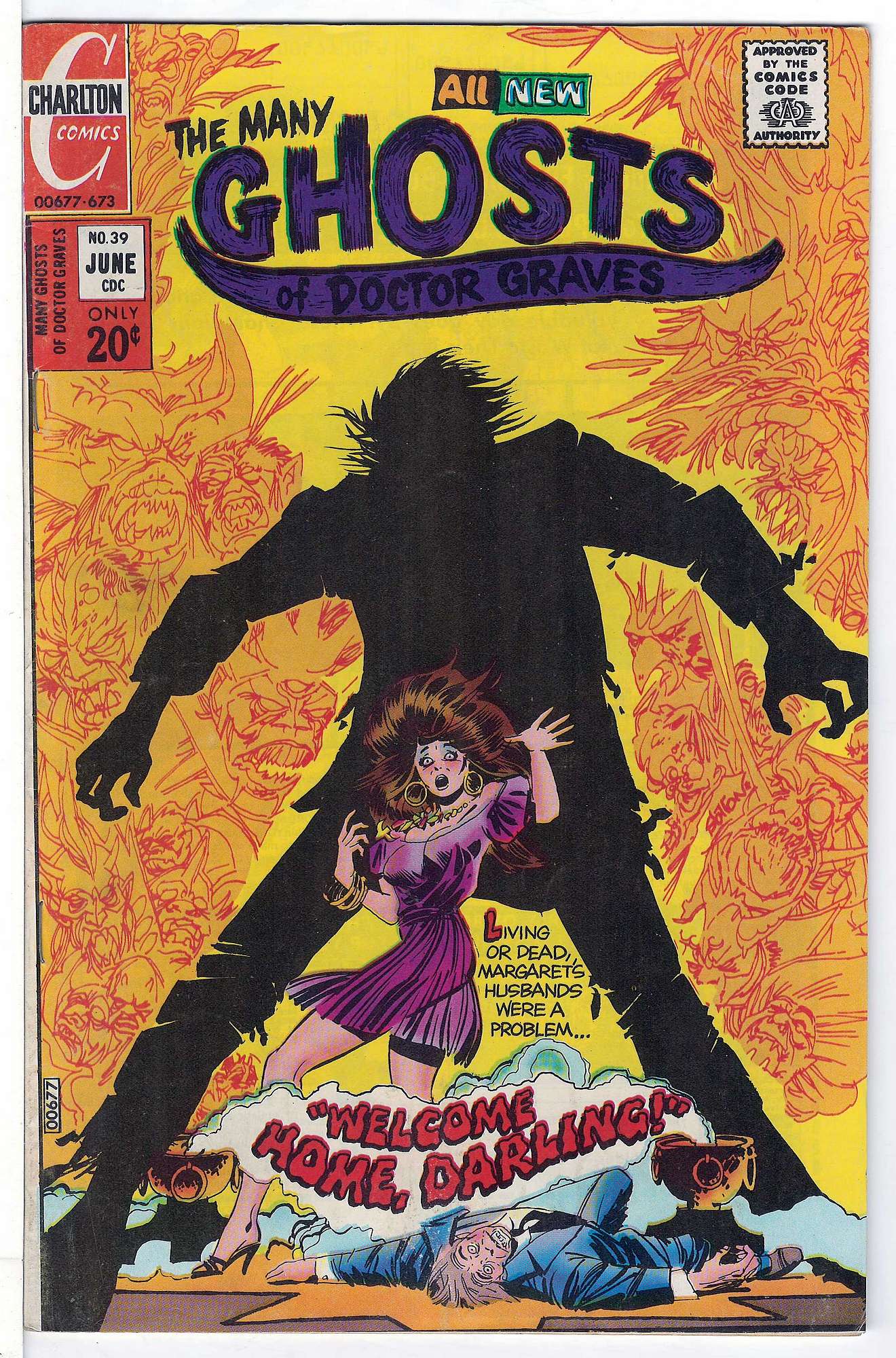 ACTUAL SCAN OF COMIC!<br> Cover of Many Ghosts of Doctor Graves #39. One of 250,000 Vintage American Comics on sale from Krypton!