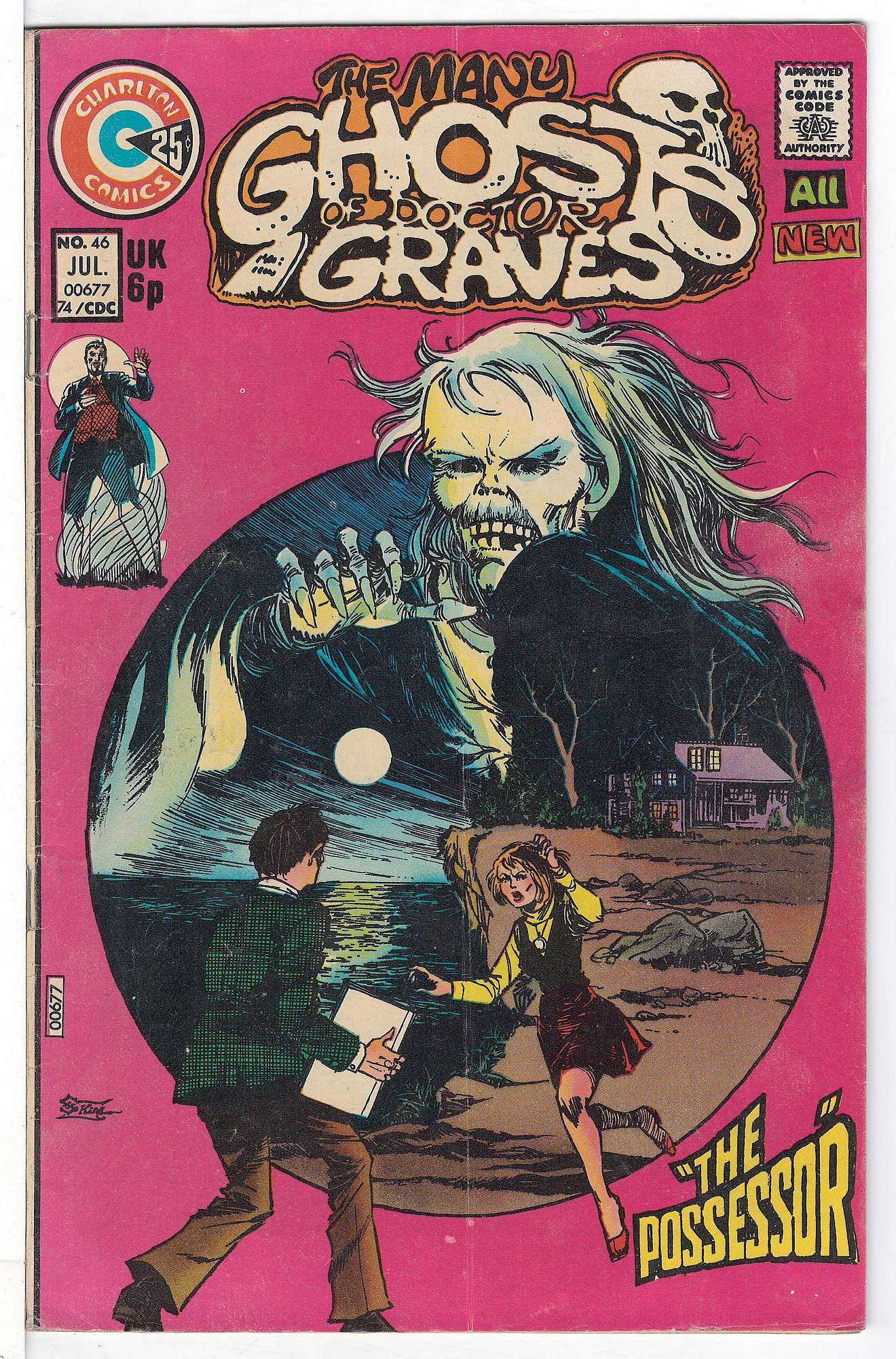 ACTUAL SCAN OF COMIC!<br> Cover of Many Ghosts of Doctor Graves #46. One of 250,000 Vintage American Comics on sale from Krypton!