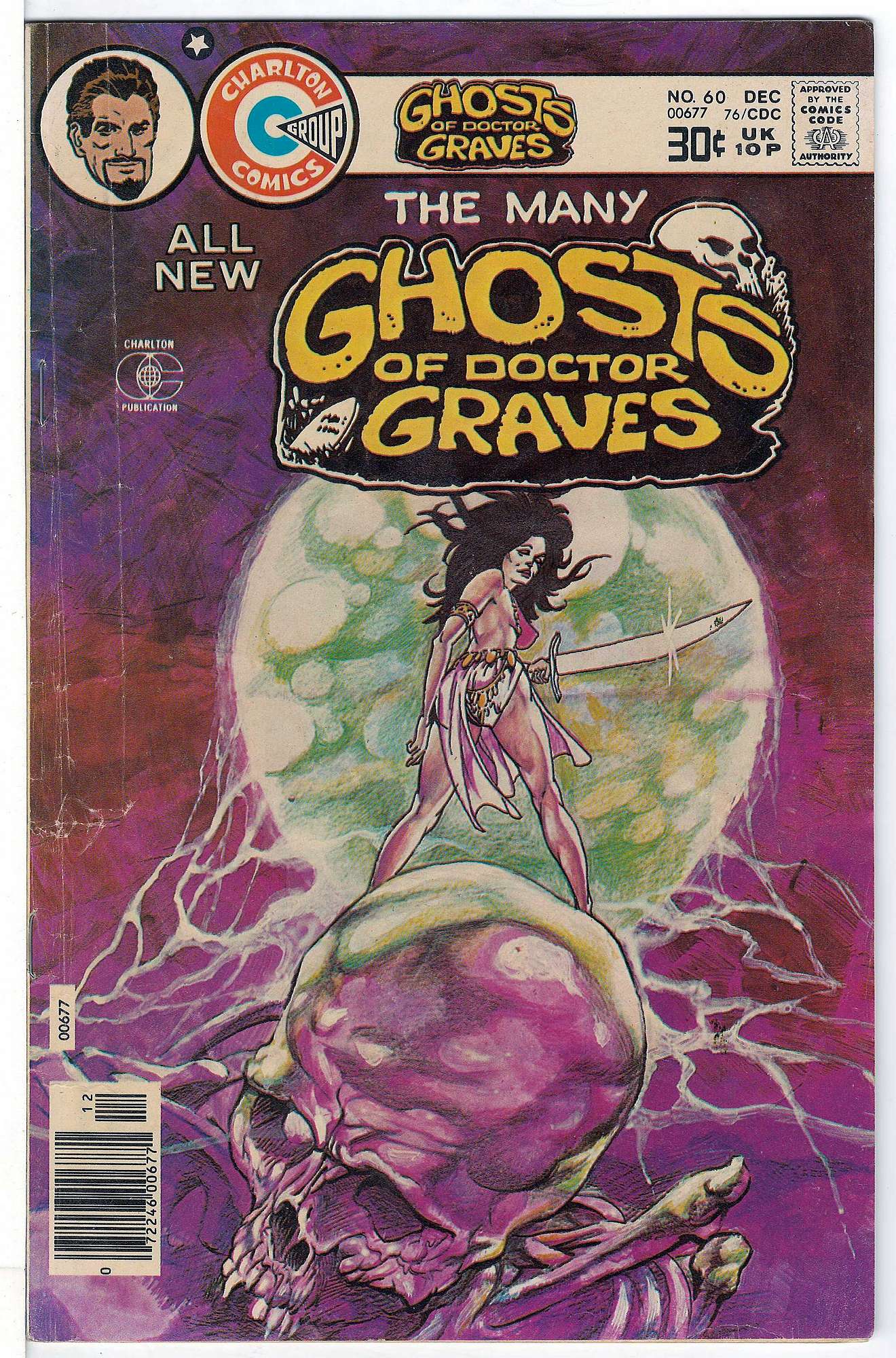 Ditko Art<br>ACTUAL SCAN OF COMIC!<br> Cover of Many Ghosts of Doctor Graves #60. One of 250,000 Vintage American Comics on sale from Krypton!
