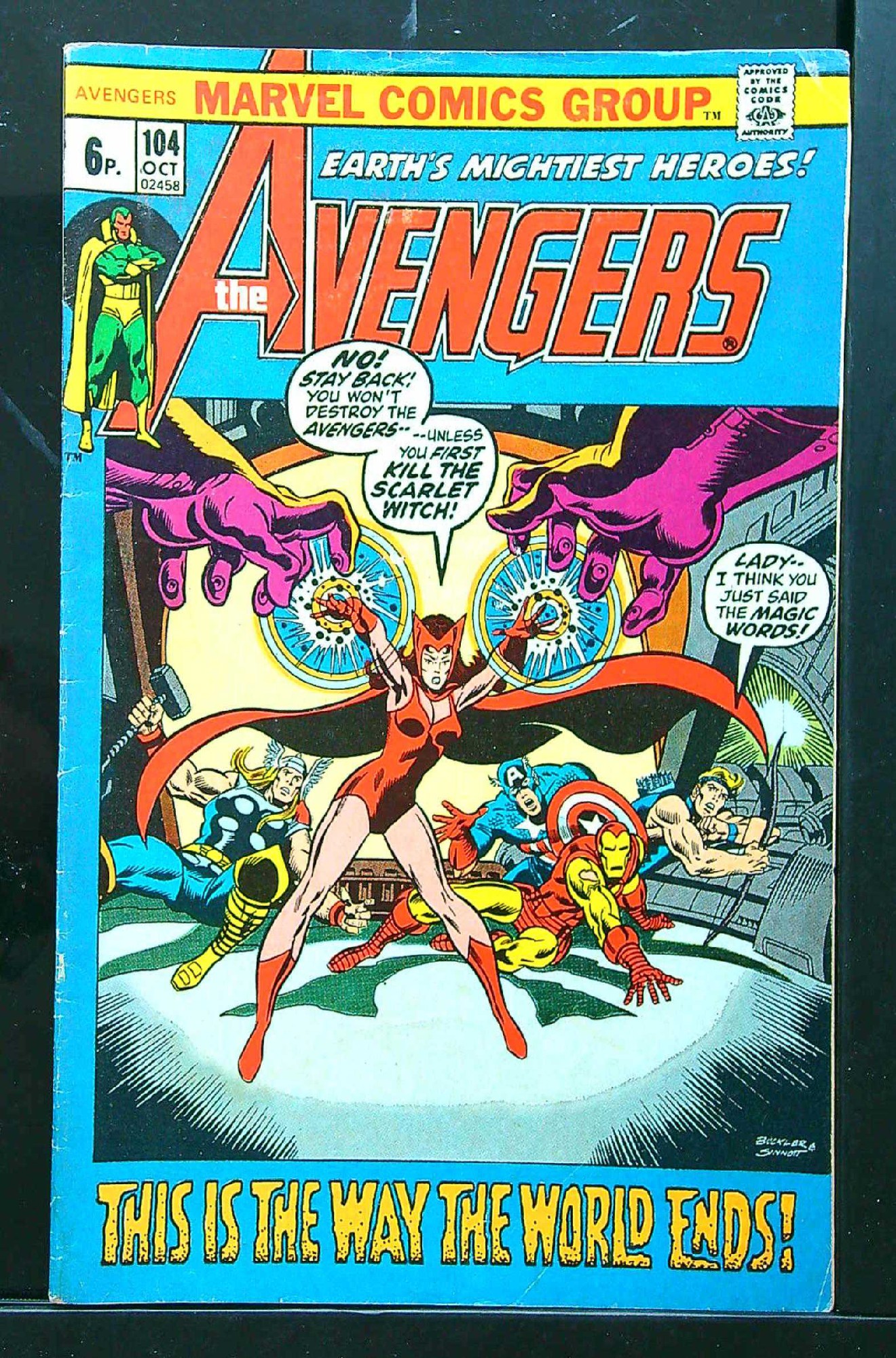 Cover of Avengers (Vol 1) #104. One of 250,000 Vintage American Comics on sale from Krypton!
