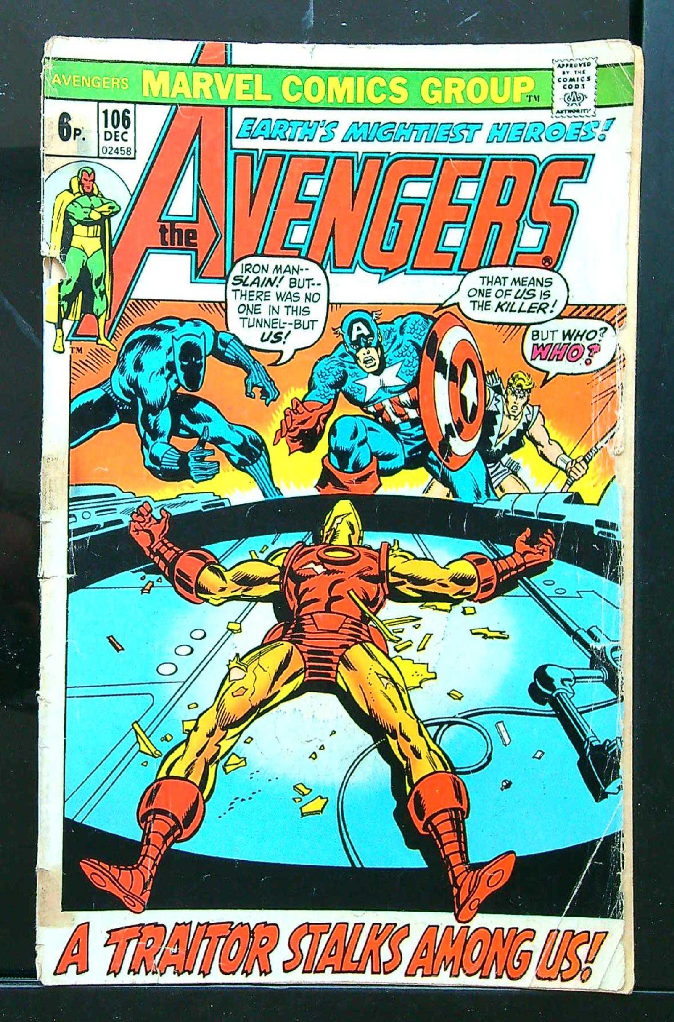 Cover of Avengers (Vol 1) #106. One of 250,000 Vintage American Comics on sale from Krypton!