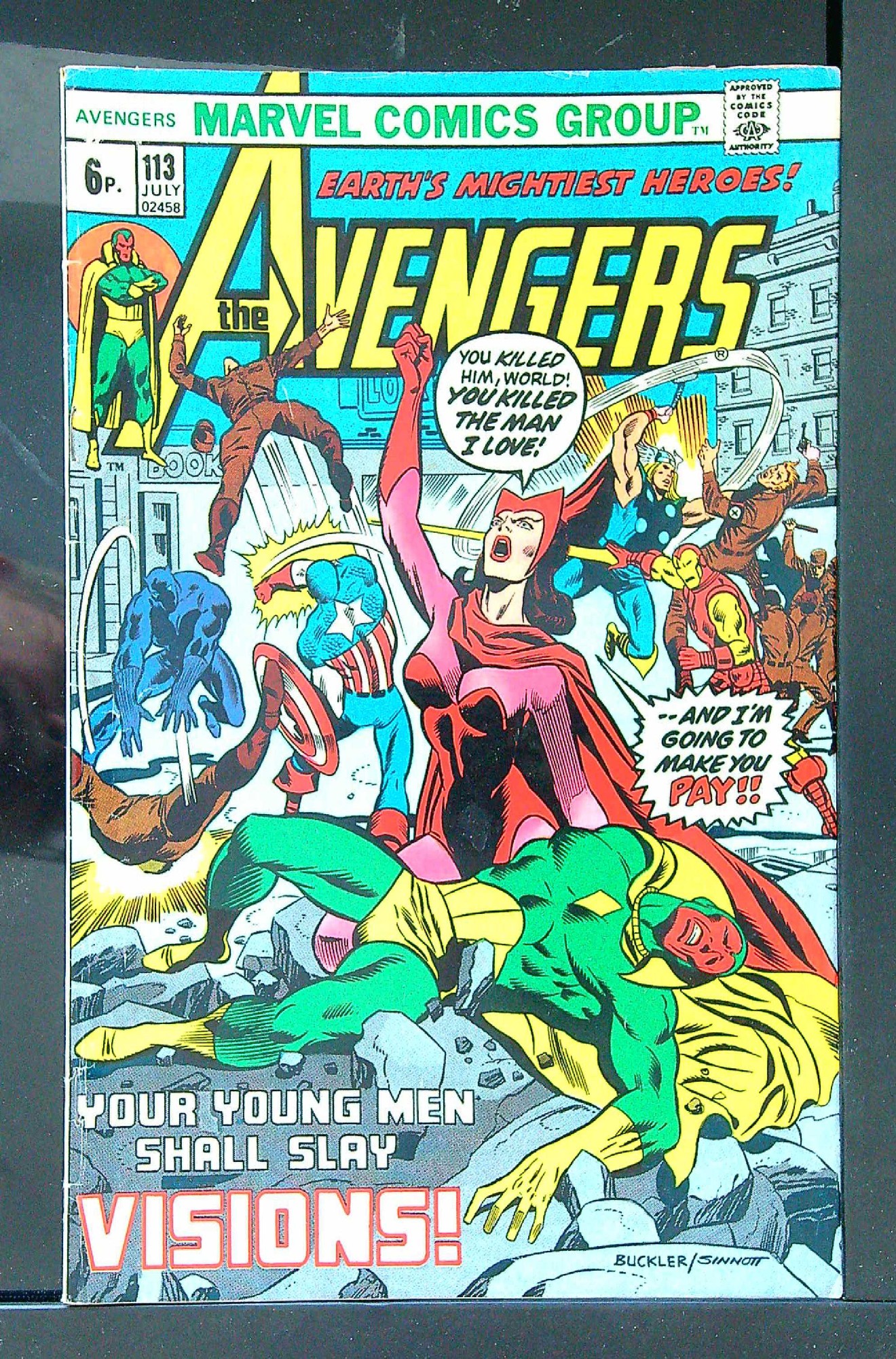 Cover of Avengers (Vol 1) #113. One of 250,000 Vintage American Comics on sale from Krypton!