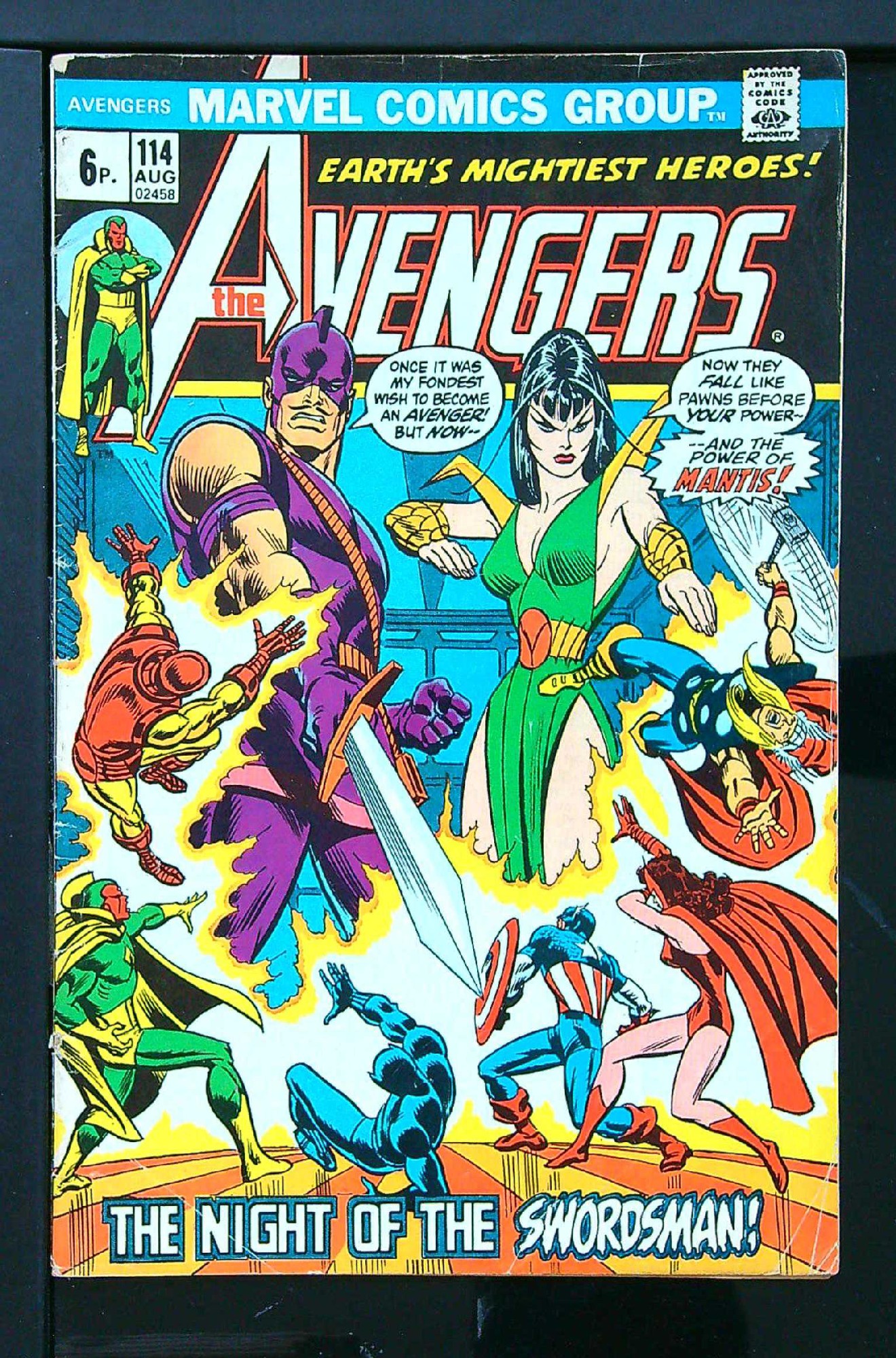Cover of Avengers (Vol 1) #114. One of 250,000 Vintage American Comics on sale from Krypton!