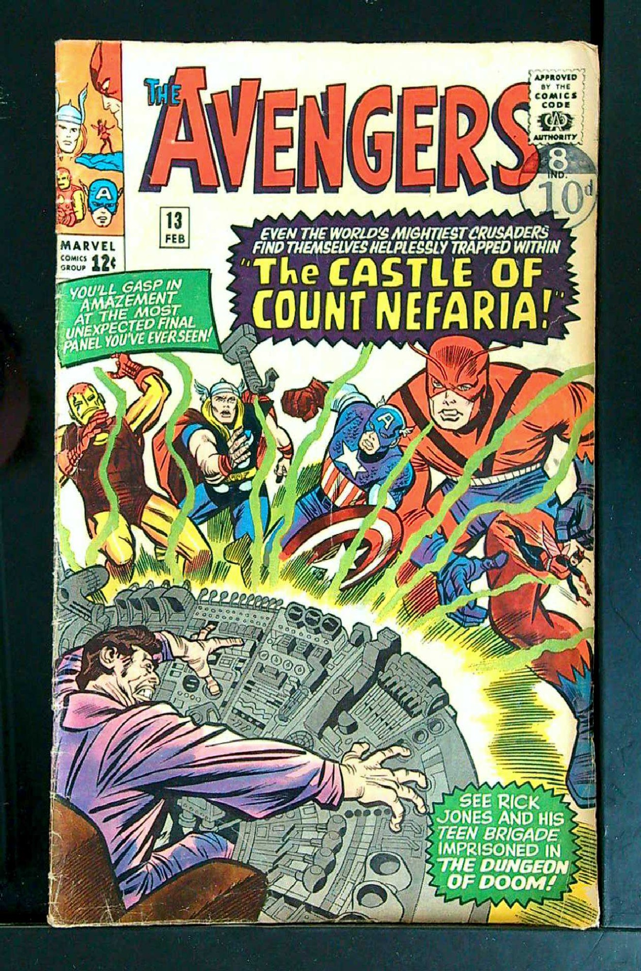 Cover of Avengers (Vol 1) #13. One of 250,000 Vintage American Comics on sale from Krypton!