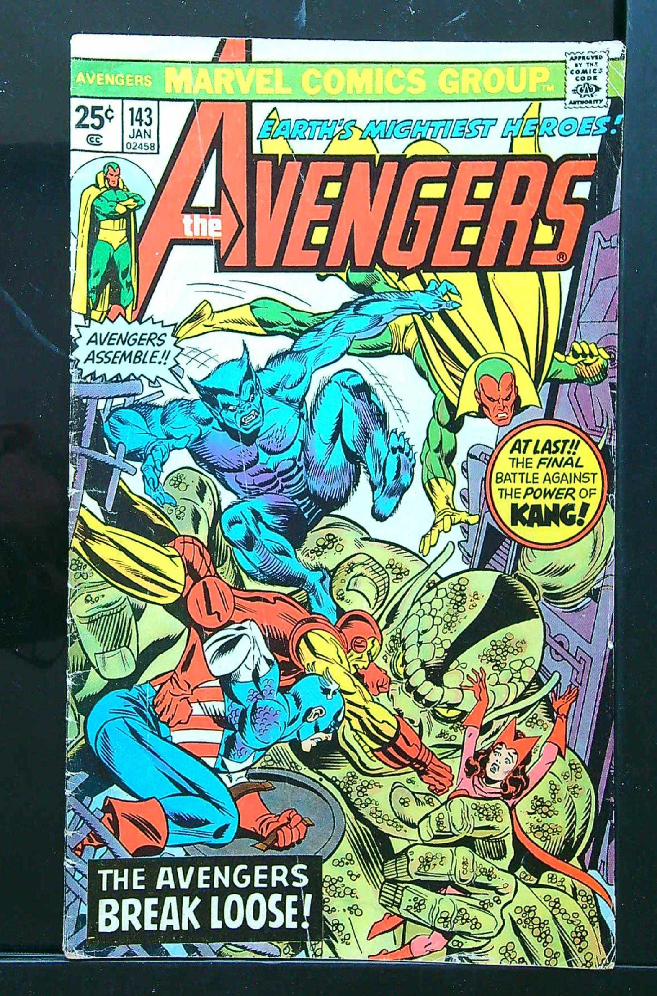Cover of Avengers (Vol 1) #143. One of 250,000 Vintage American Comics on sale from Krypton!