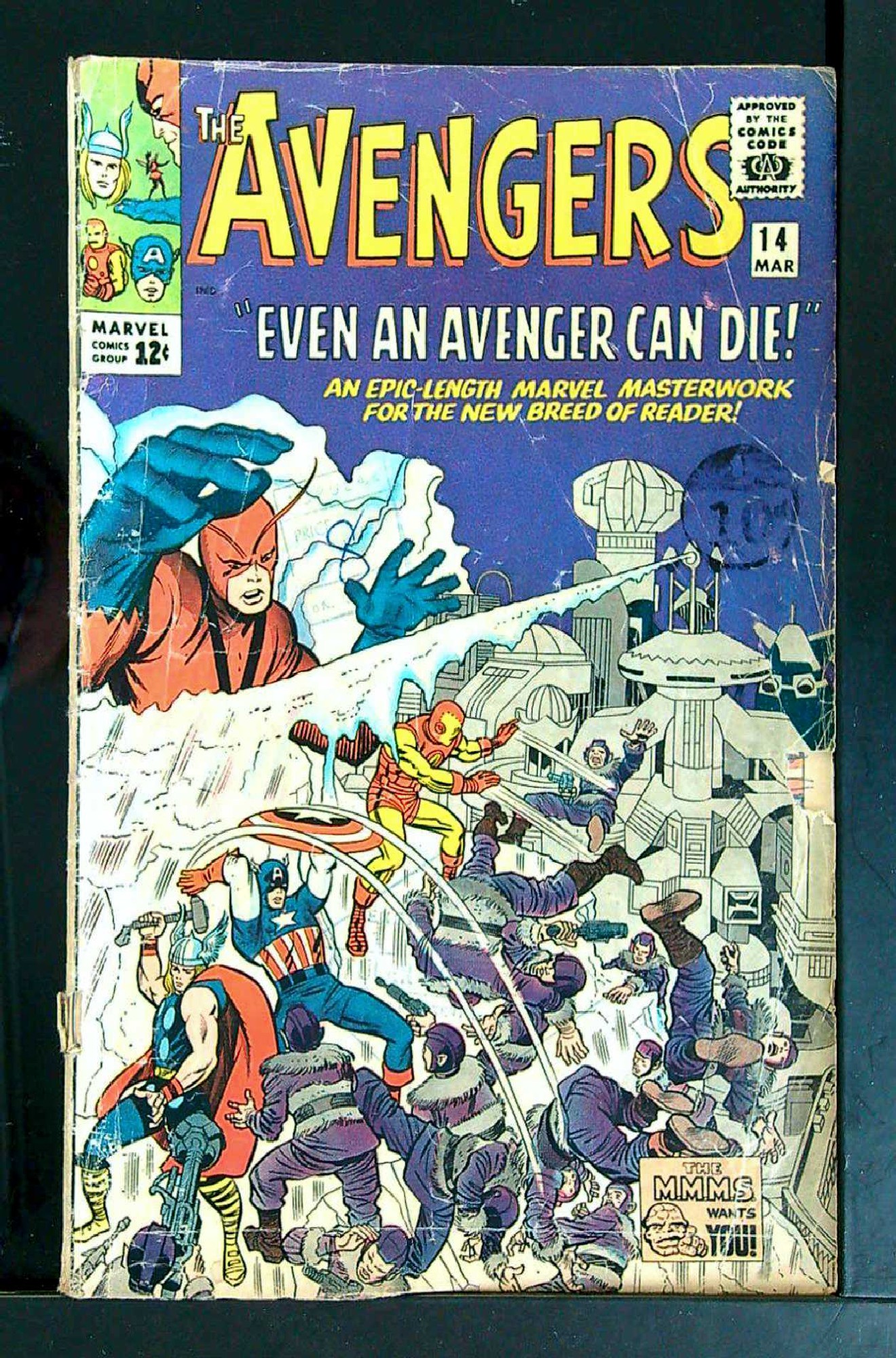 Cover of Avengers (Vol 1) #14. One of 250,000 Vintage American Comics on sale from Krypton!