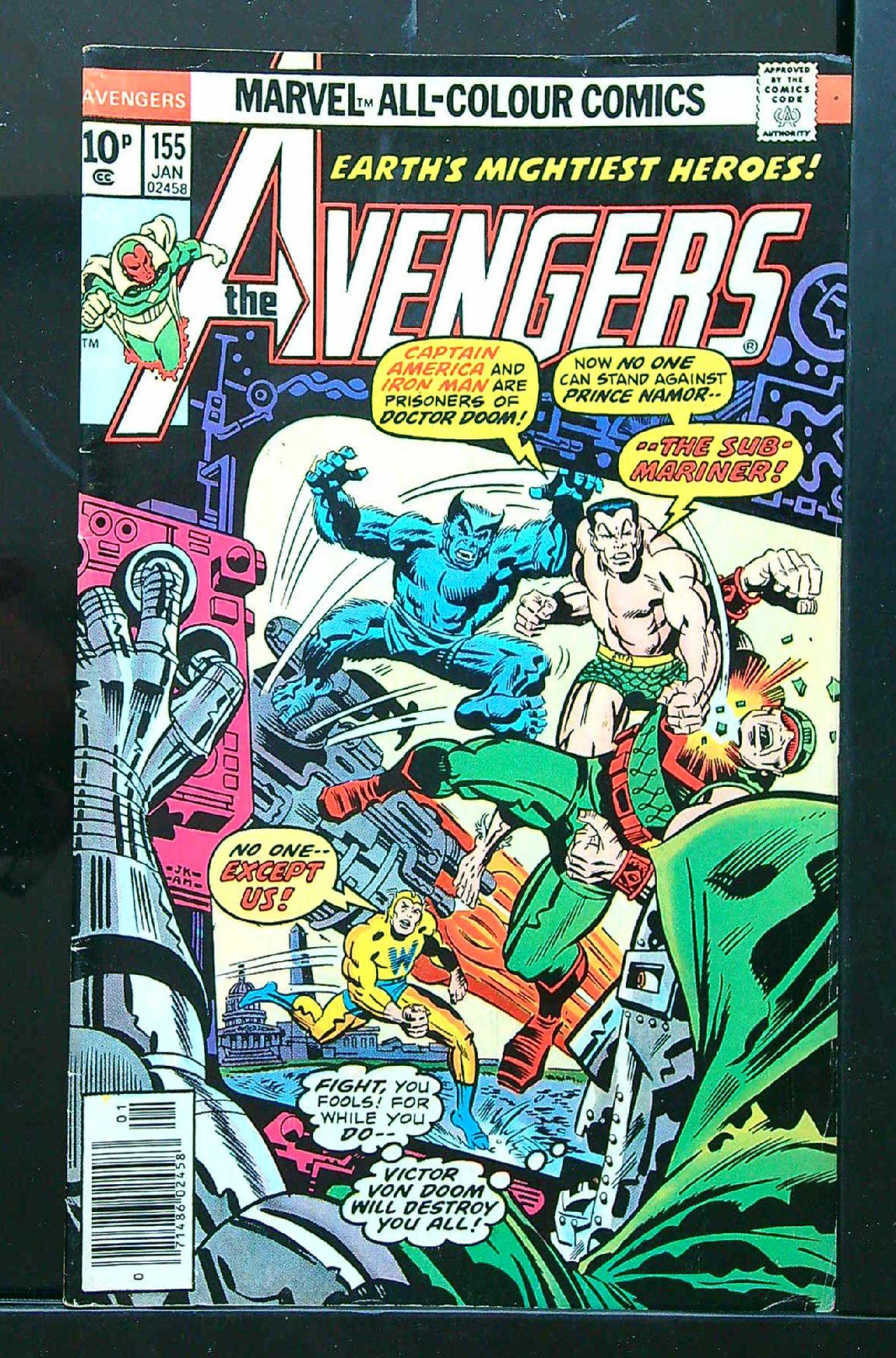 Cover of Avengers (Vol 1) #155. One of 250,000 Vintage American Comics on sale from Krypton!