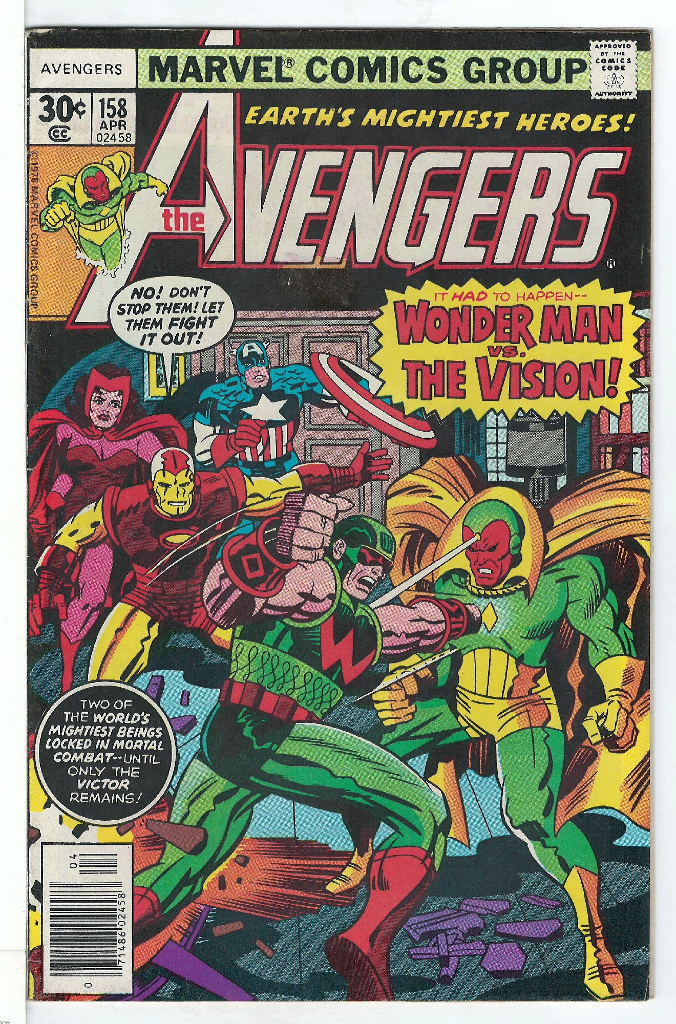 Cover of Avengers (Vol 1) #158. One of 250,000 Vintage American Comics on sale from Krypton!
