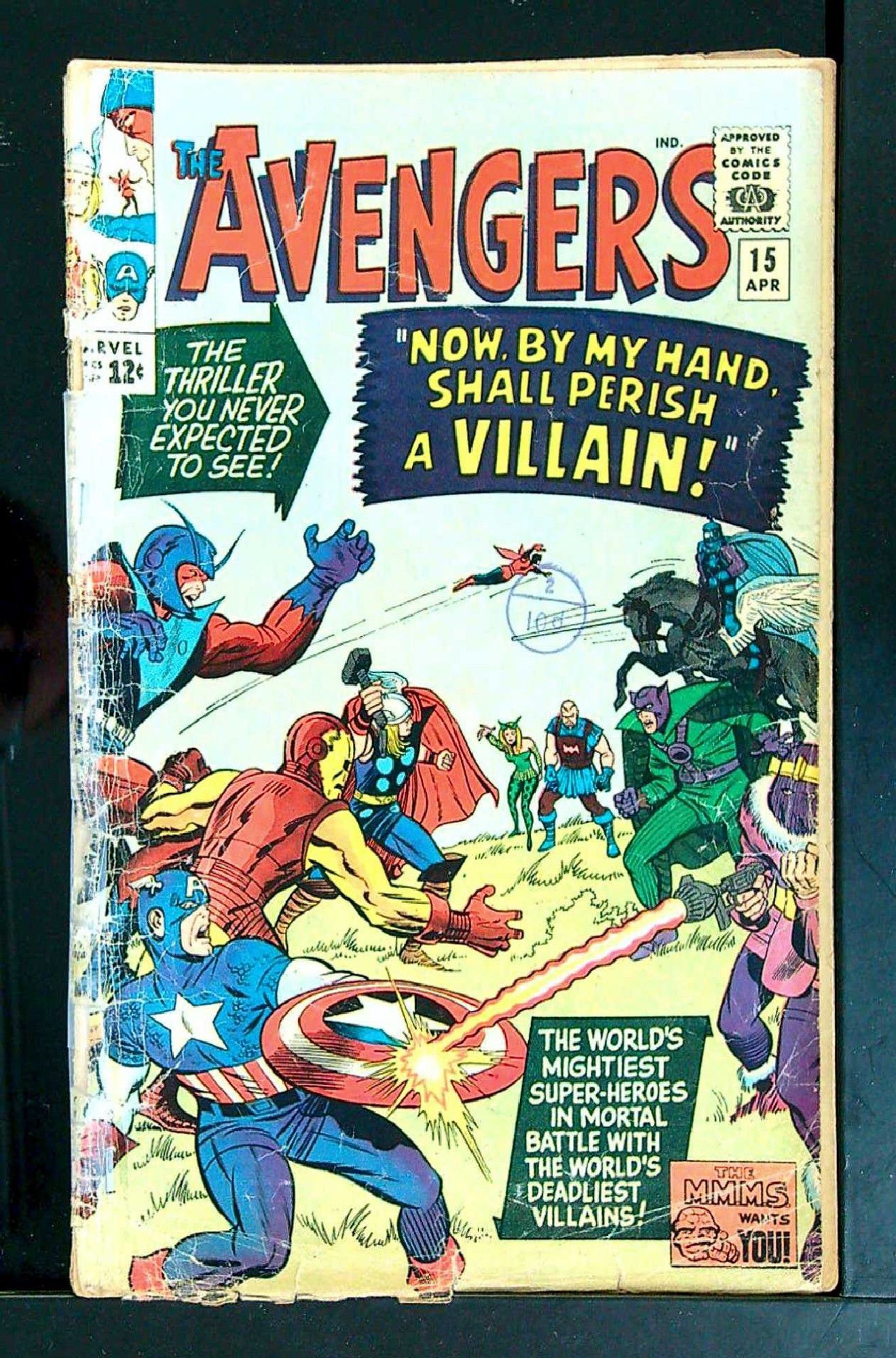 Cover of Avengers (Vol 1) #15. One of 250,000 Vintage American Comics on sale from Krypton!