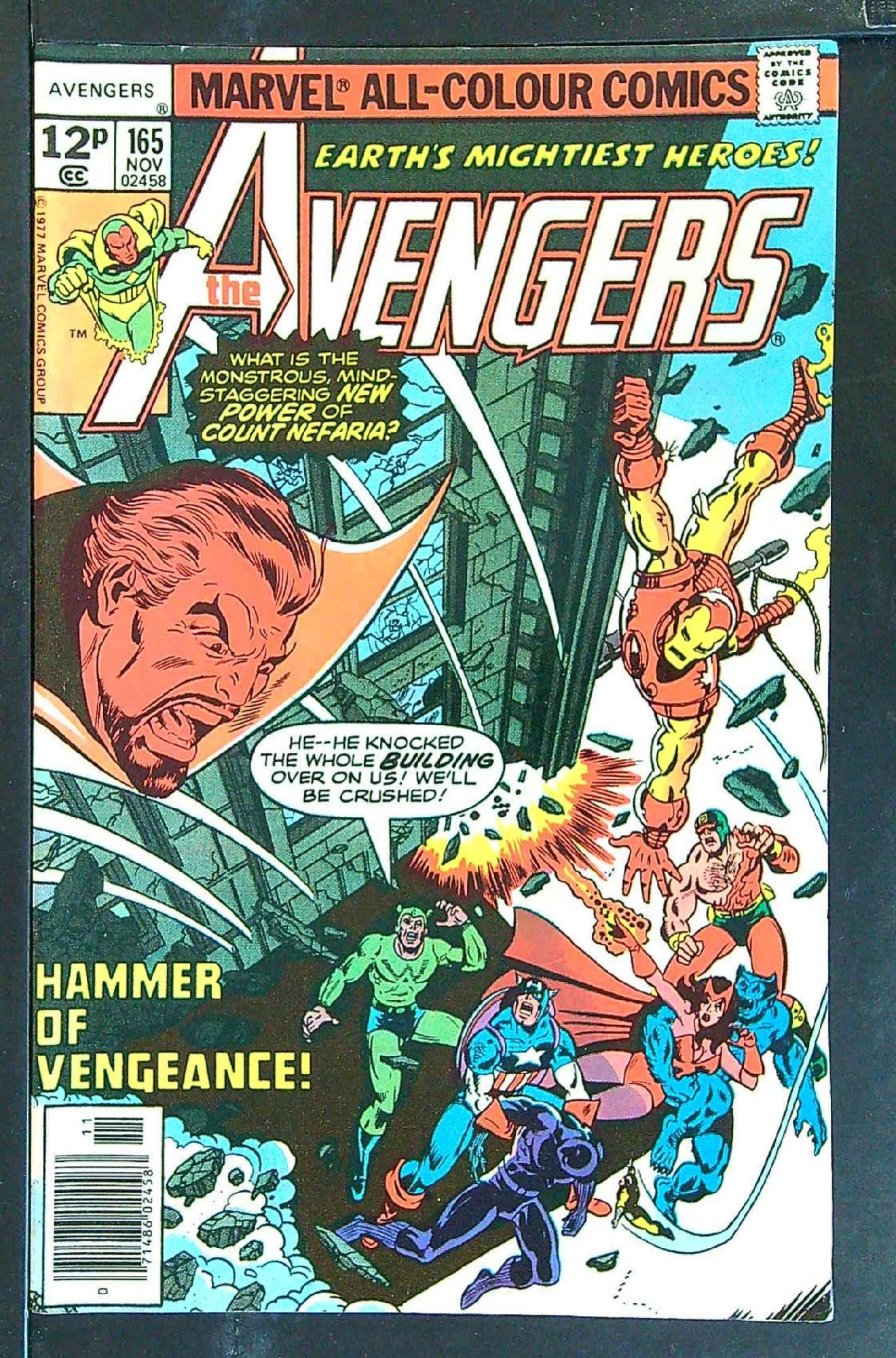Cover of Avengers (Vol 1) #165. One of 250,000 Vintage American Comics on sale from Krypton!