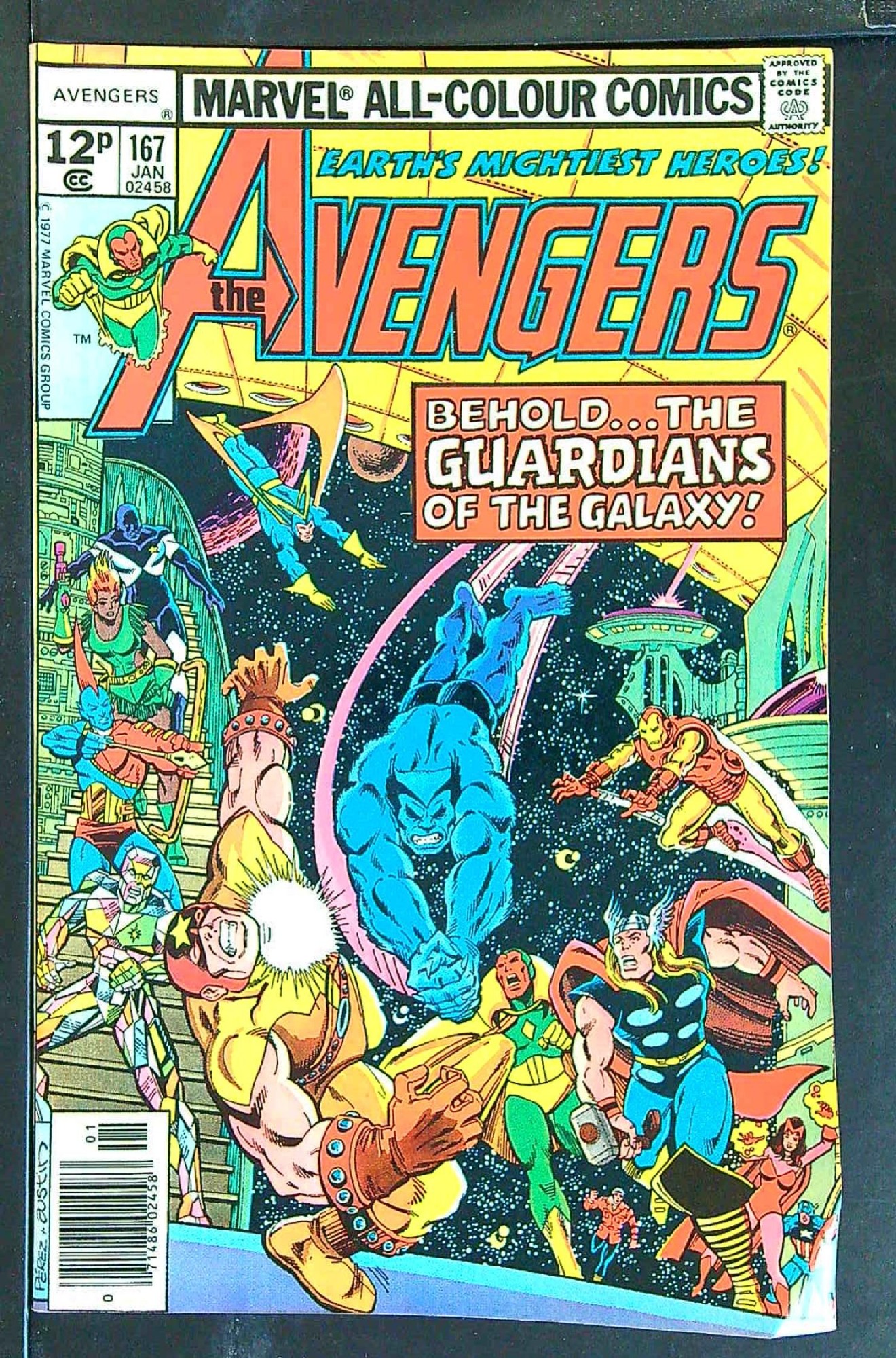 Cover of Avengers (Vol 1) #167. One of 250,000 Vintage American Comics on sale from Krypton!