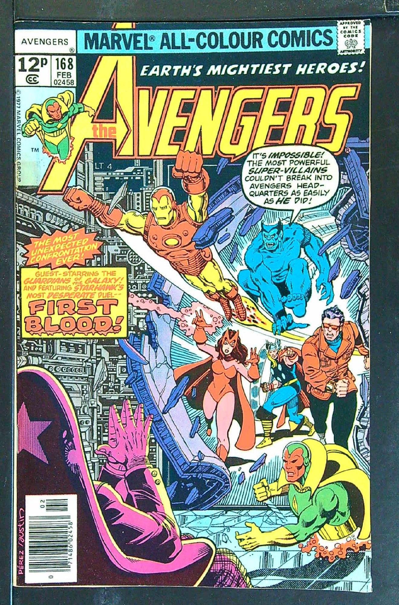 Cover of Avengers (Vol 1) #168. One of 250,000 Vintage American Comics on sale from Krypton!