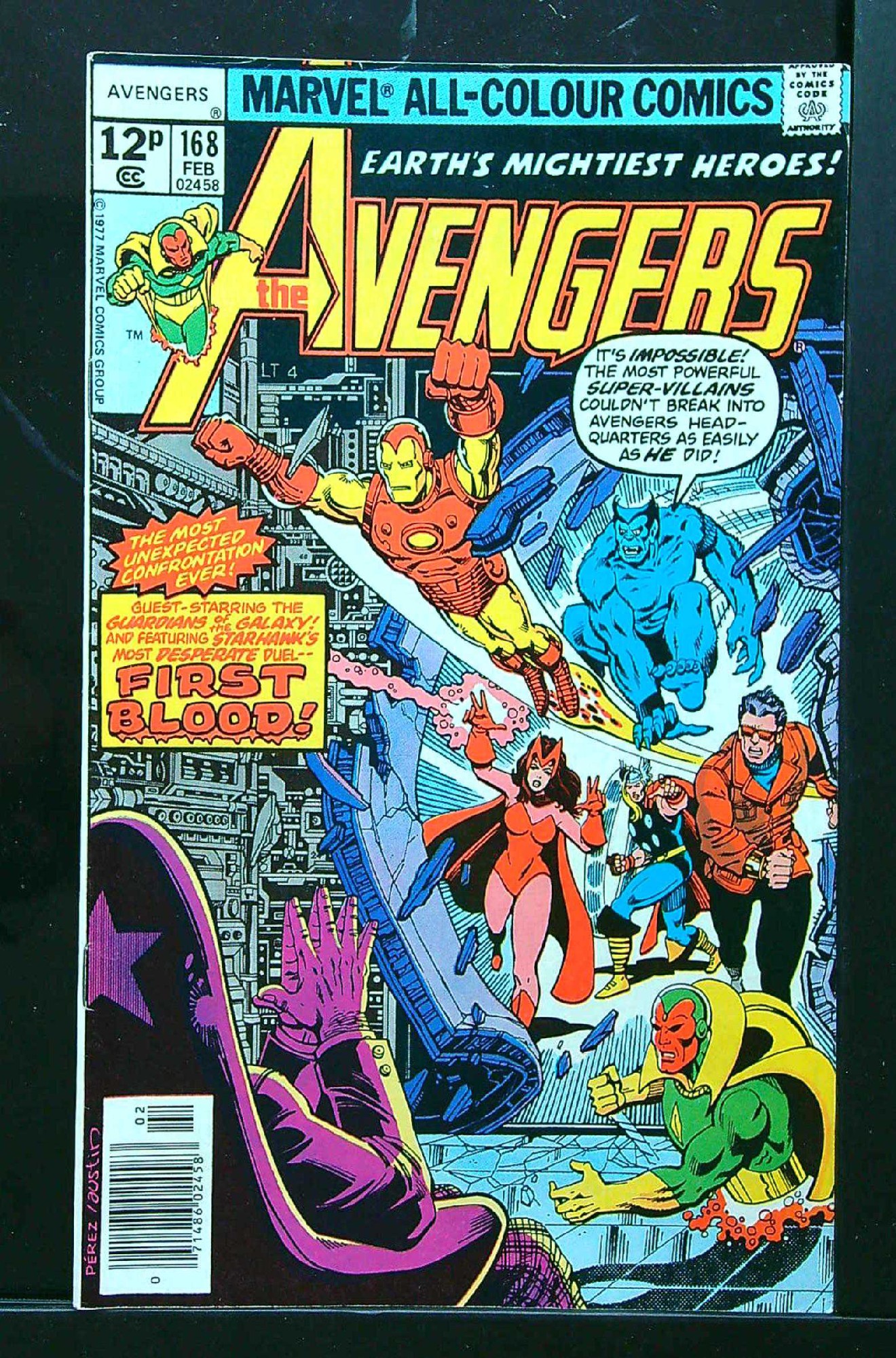 Cover of Avengers (Vol 1) #168. One of 250,000 Vintage American Comics on sale from Krypton!