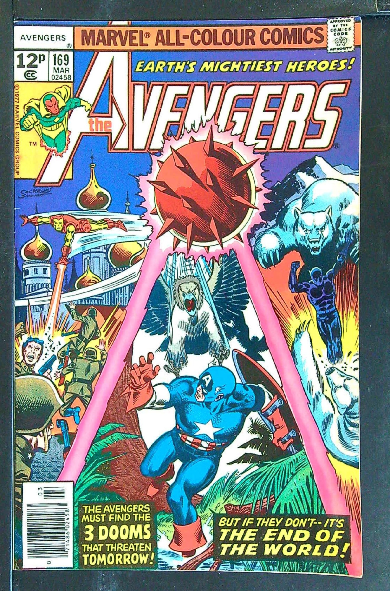 Cover of Avengers (Vol 1) #169. One of 250,000 Vintage American Comics on sale from Krypton!