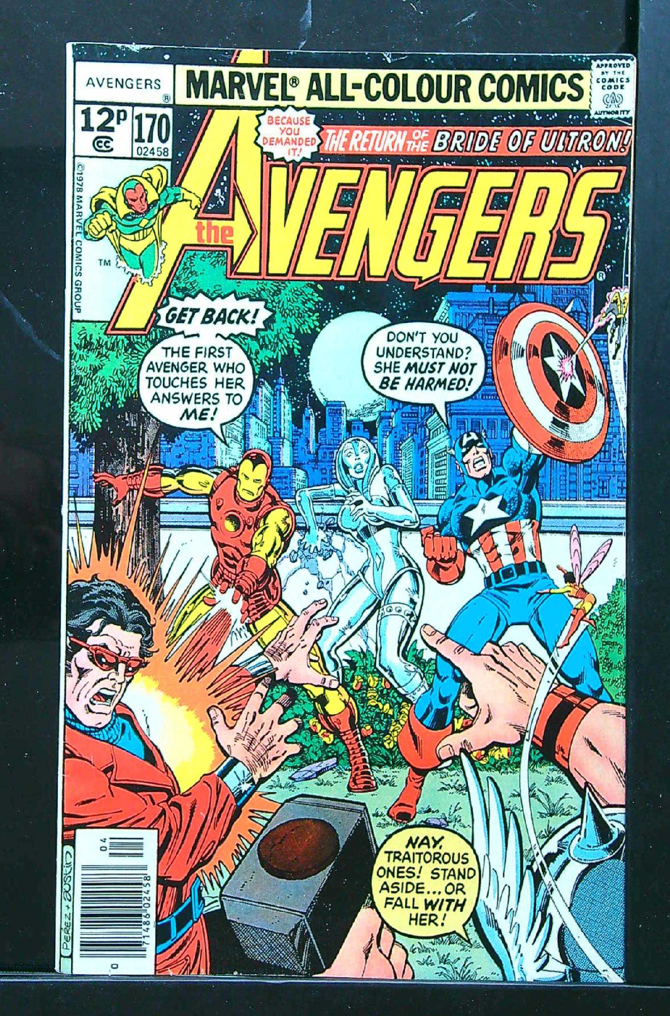 Cover of Avengers (Vol 1) #170. One of 250,000 Vintage American Comics on sale from Krypton!