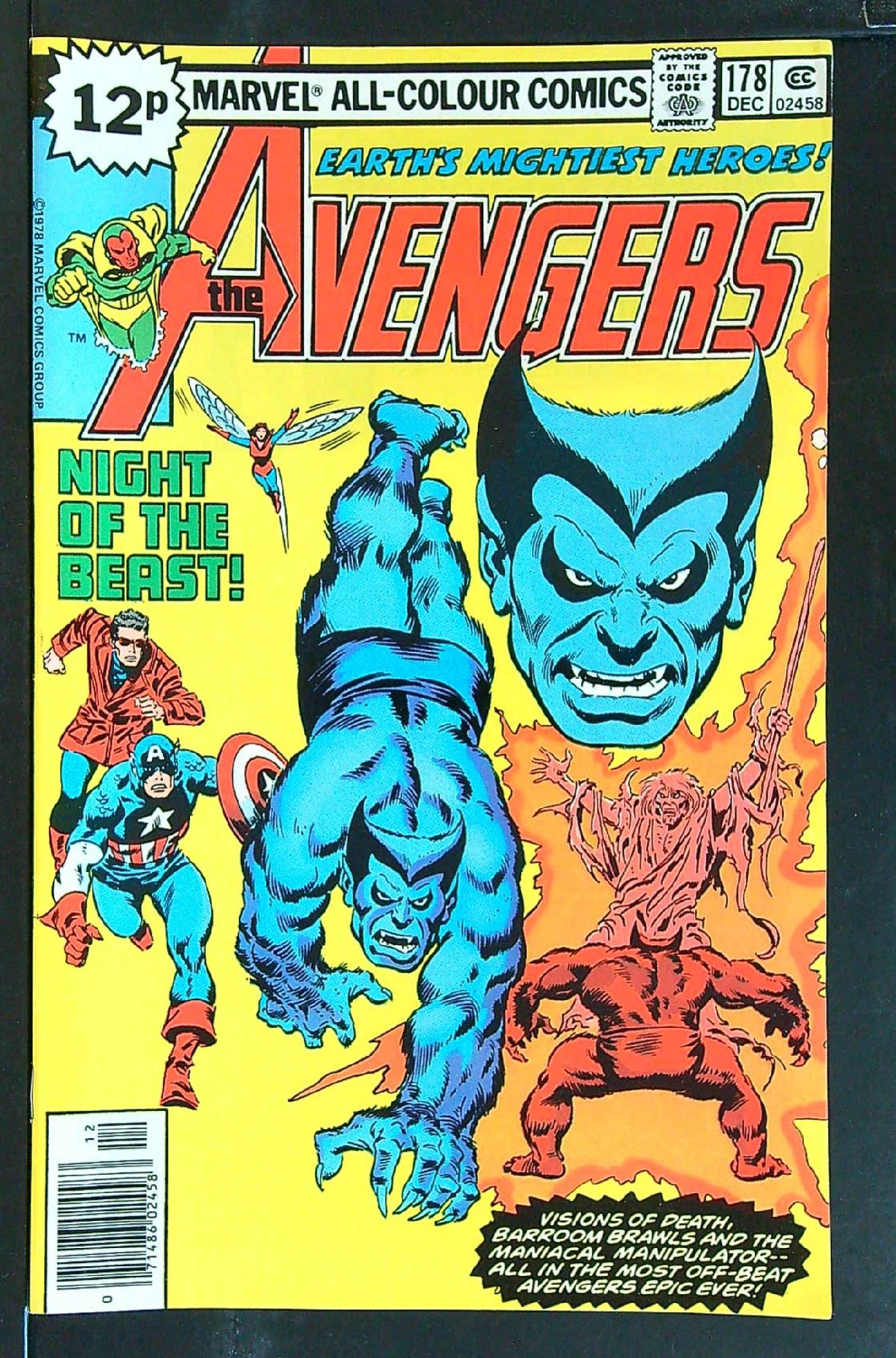 Cover of Avengers (Vol 1) #178. One of 250,000 Vintage American Comics on sale from Krypton!