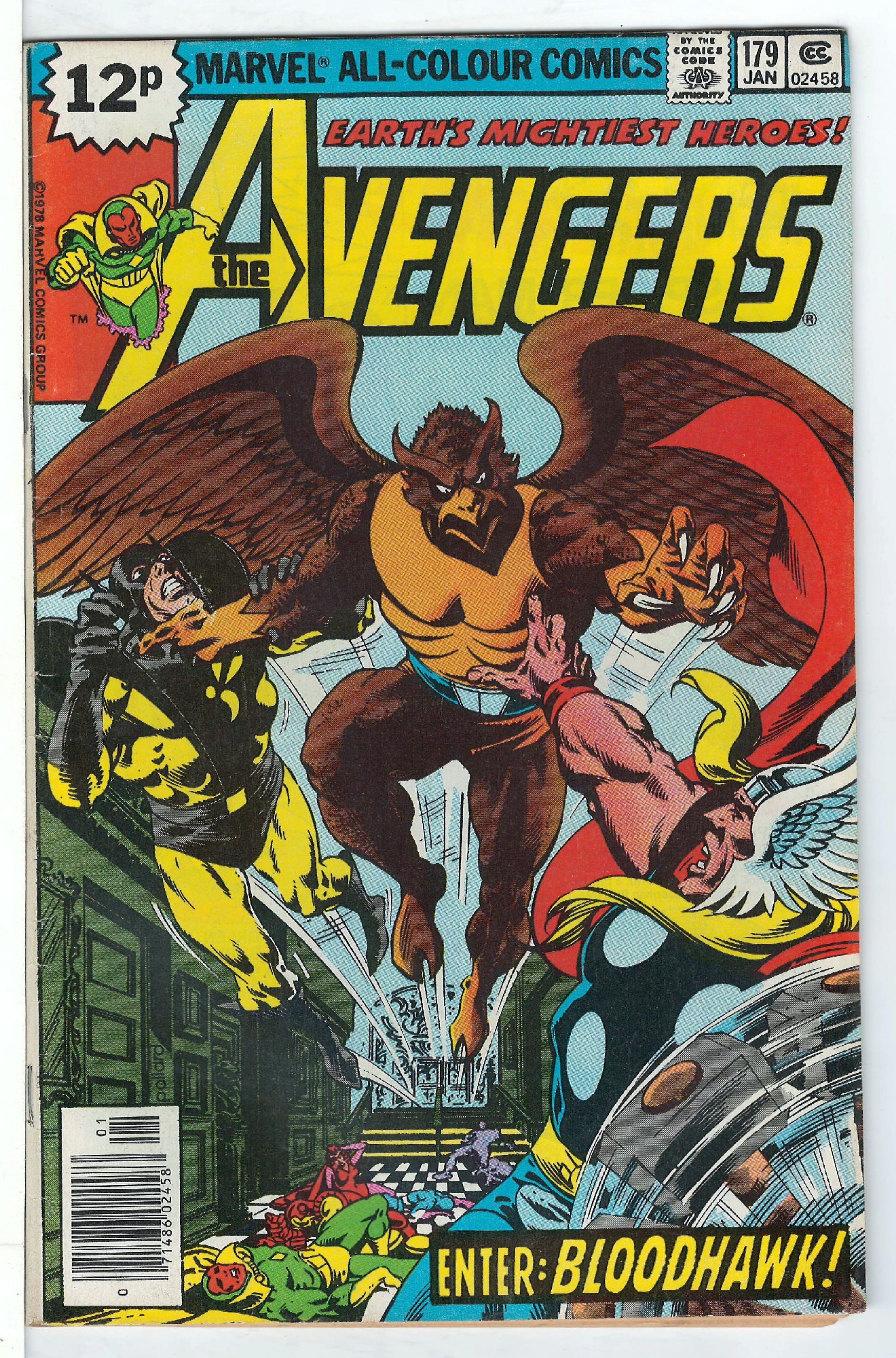 Cover of Avengers (Vol 1) #179. One of 250,000 Vintage American Comics on sale from Krypton!
