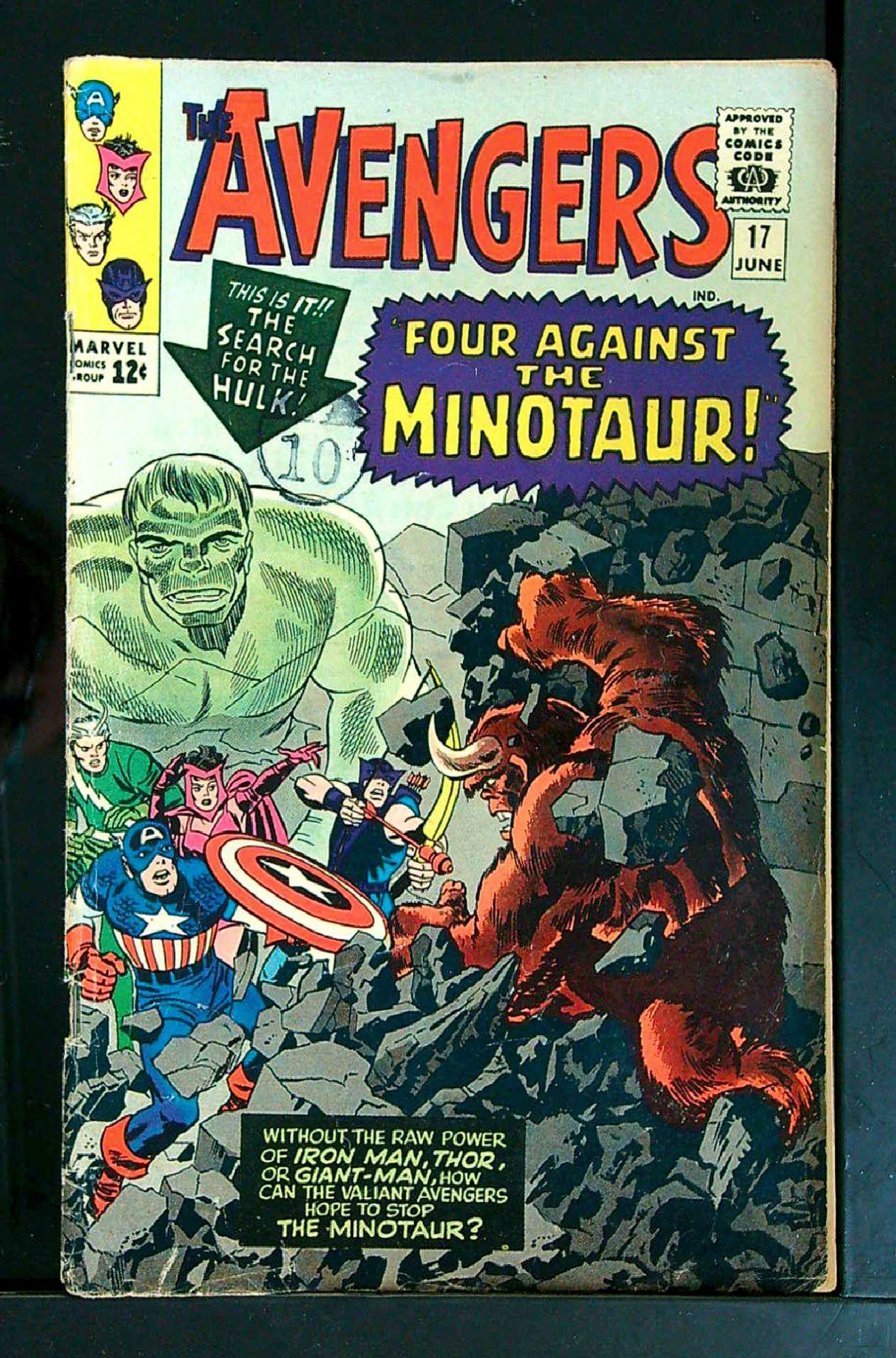 Cover of Avengers (Vol 1) #17. One of 250,000 Vintage American Comics on sale from Krypton!