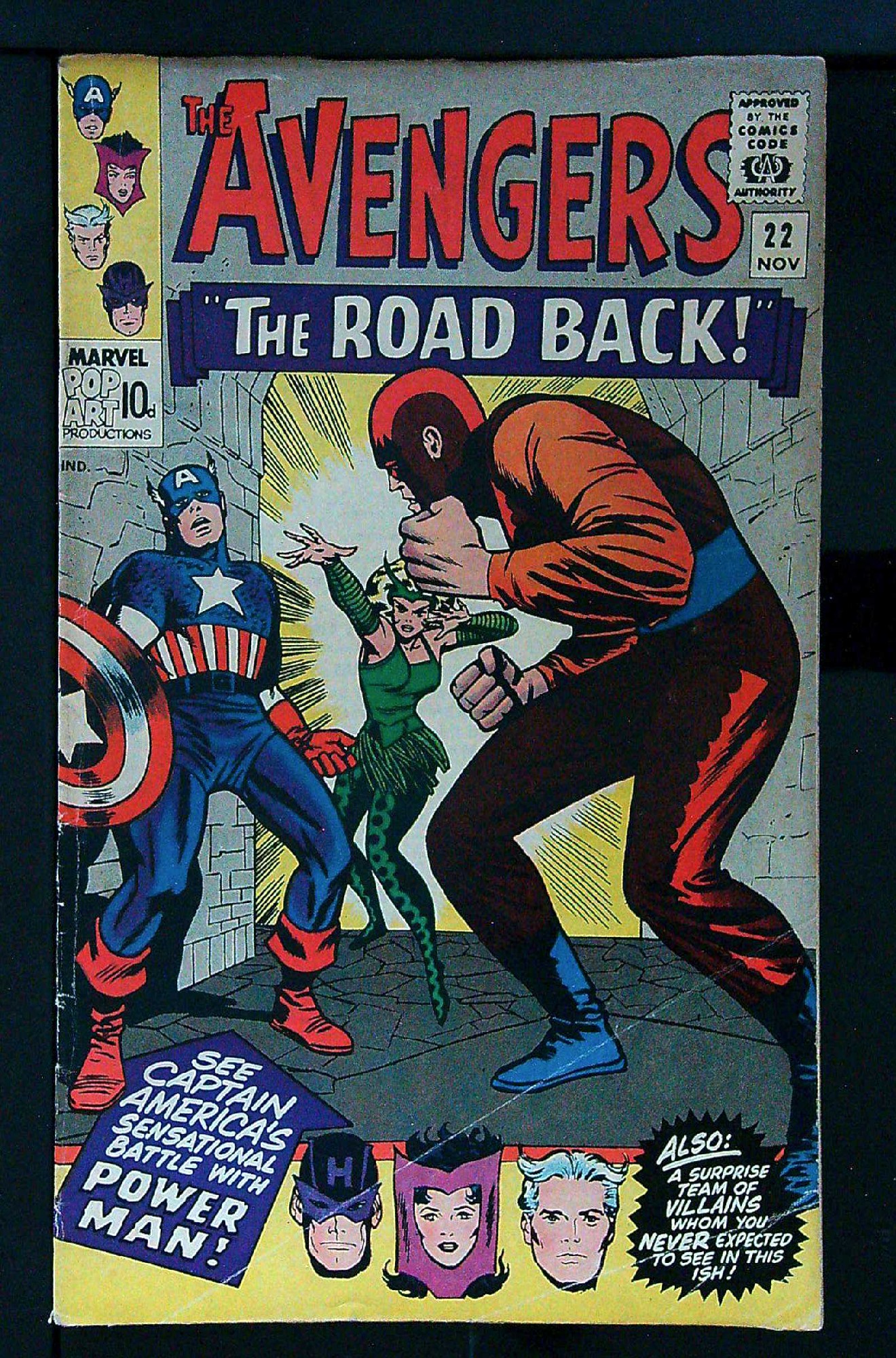 Cover of Avengers (Vol 1) #22. One of 250,000 Vintage American Comics on sale from Krypton!
