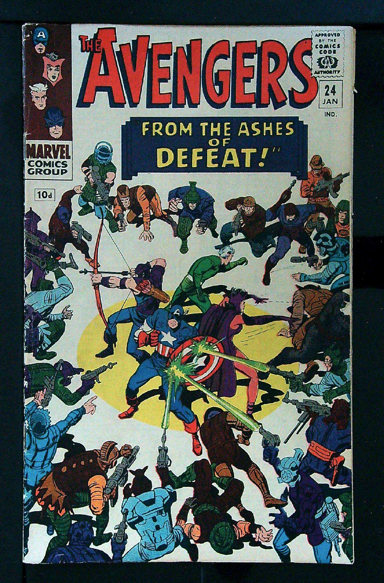 Cover of Avengers (Vol 1) #24. One of 250,000 Vintage American Comics on sale from Krypton!