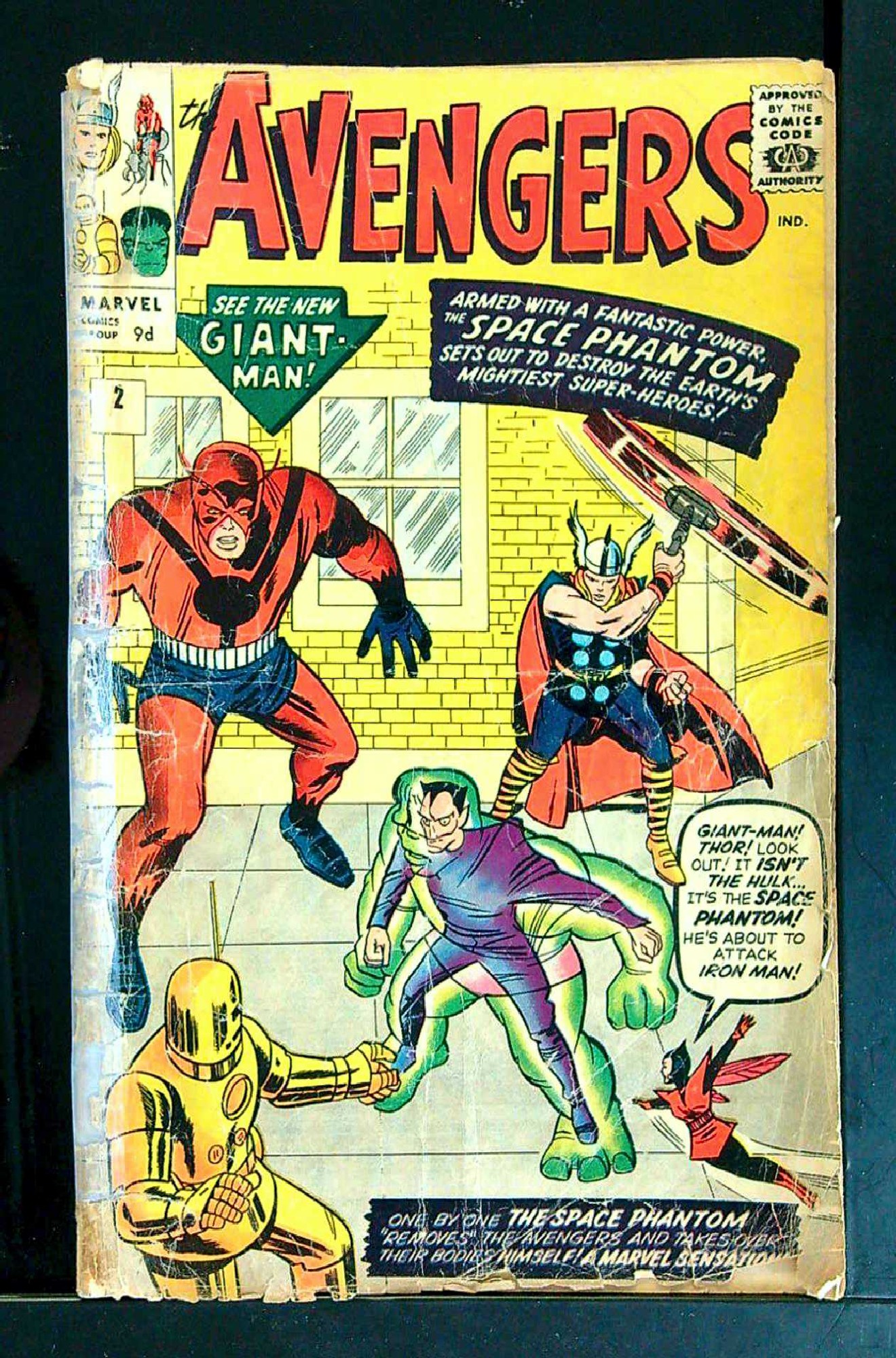 Cover of Avengers (Vol 1) #2. One of 250,000 Vintage American Comics on sale from Krypton!