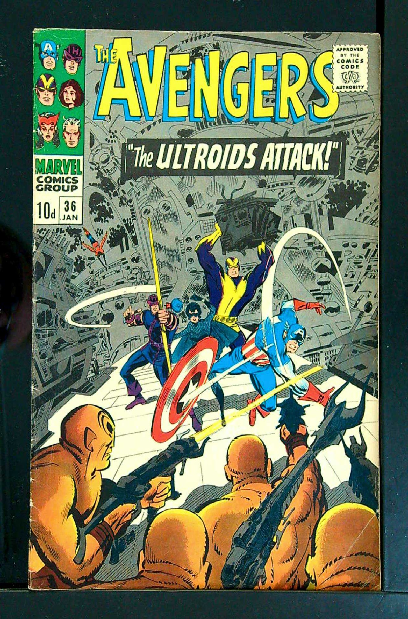 Cover of Avengers (Vol 1) #36. One of 250,000 Vintage American Comics on sale from Krypton!